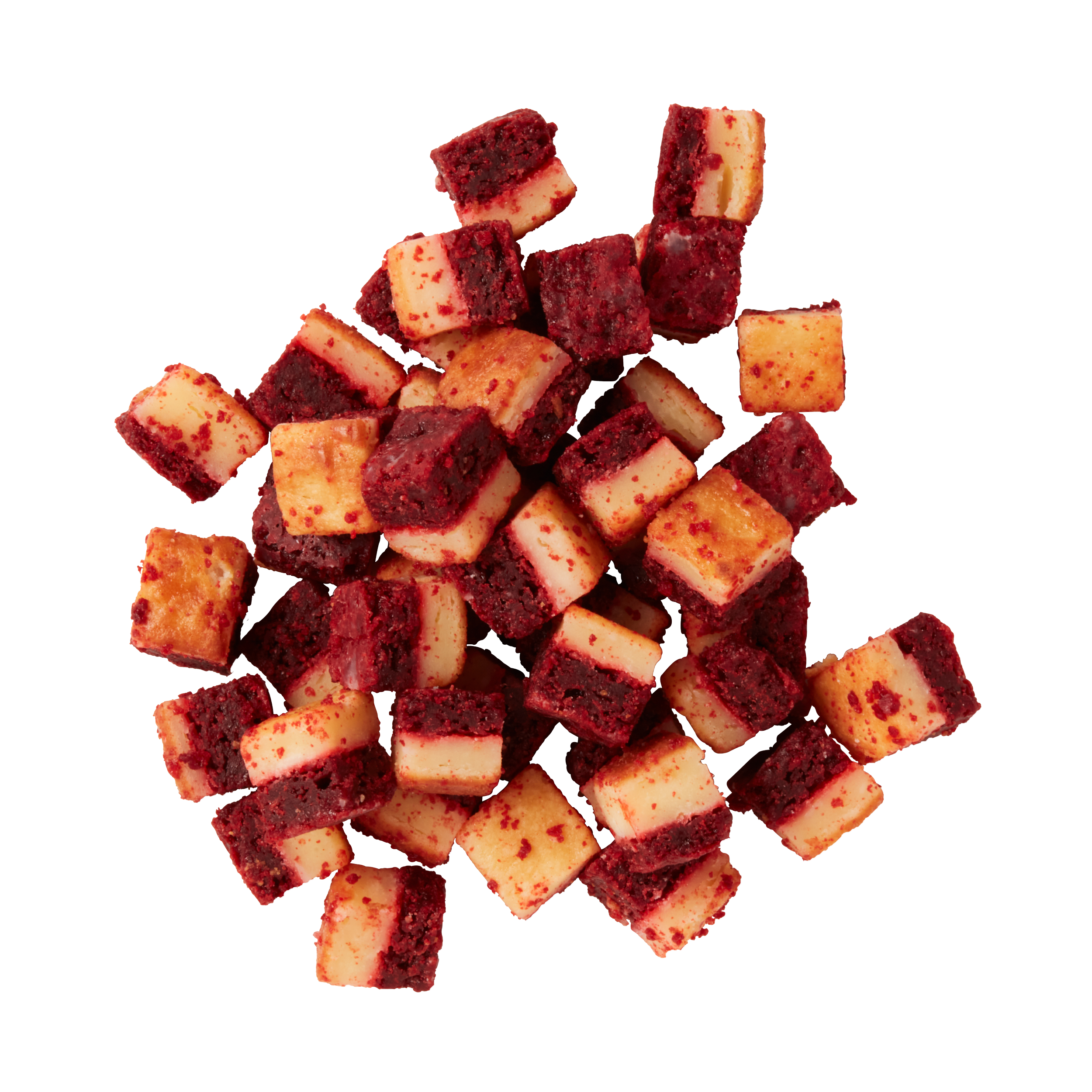 Heap of Red Velvet Cheesecake bites