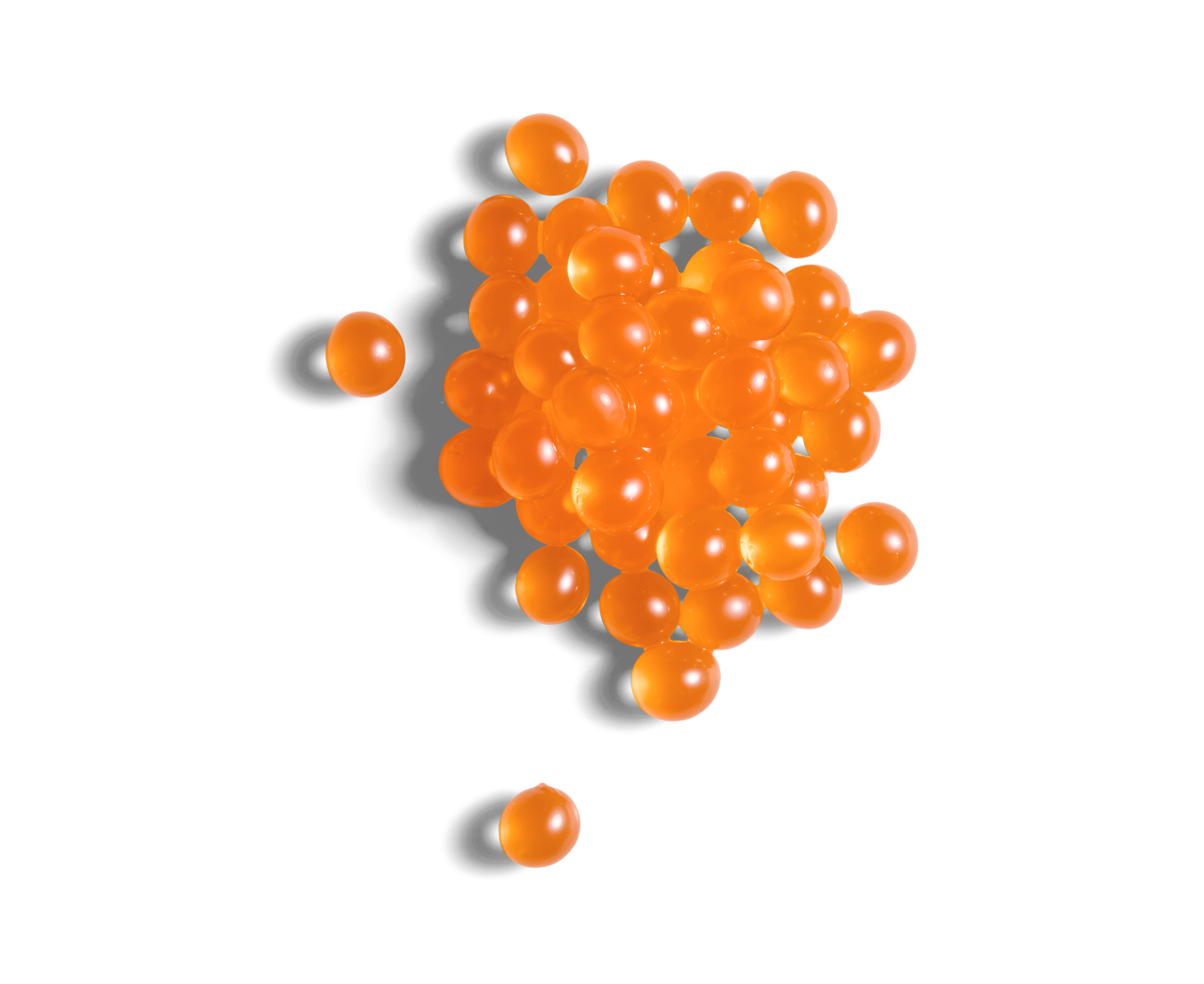 Orange popping boba