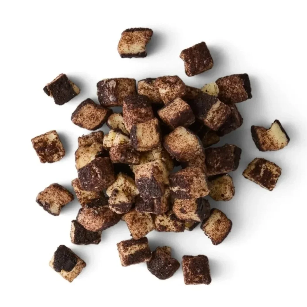 Cookies & Creme Cheesecake cubes at Parker Products