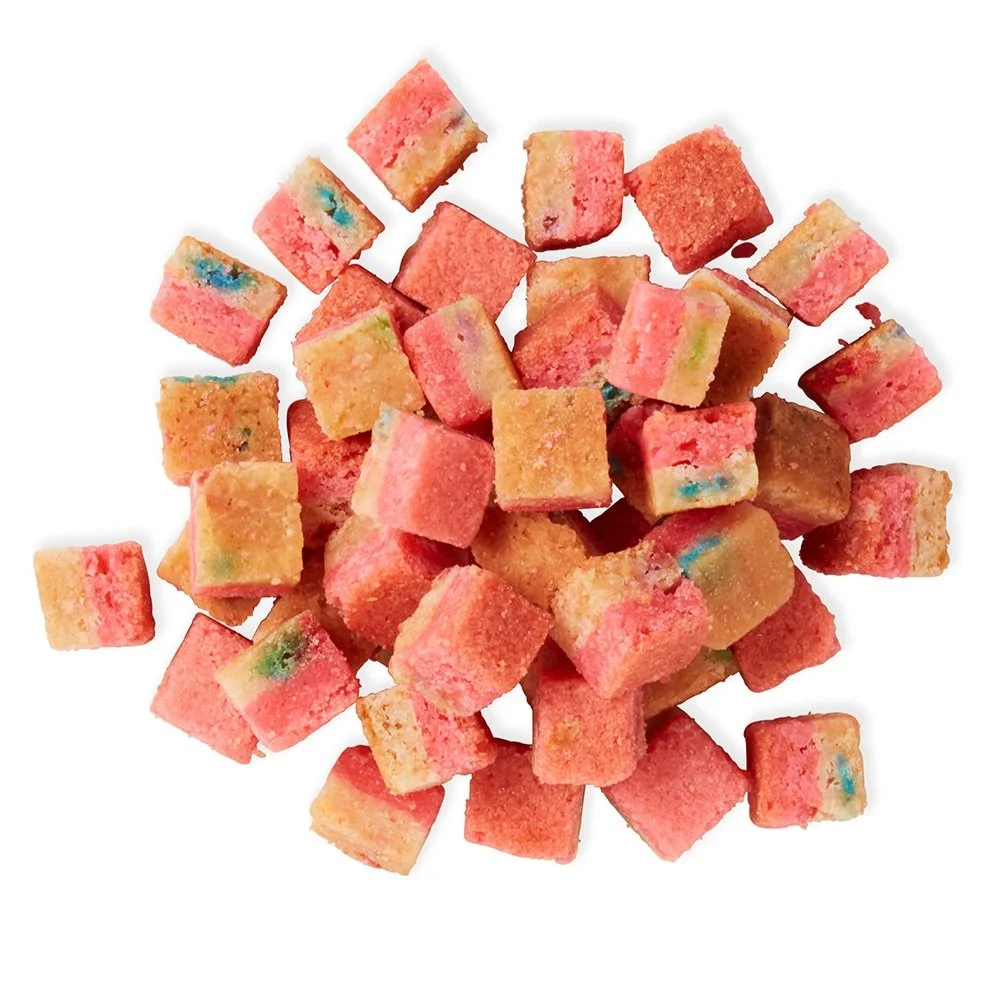 Colorful Layered Confetti Cookie Cake bites