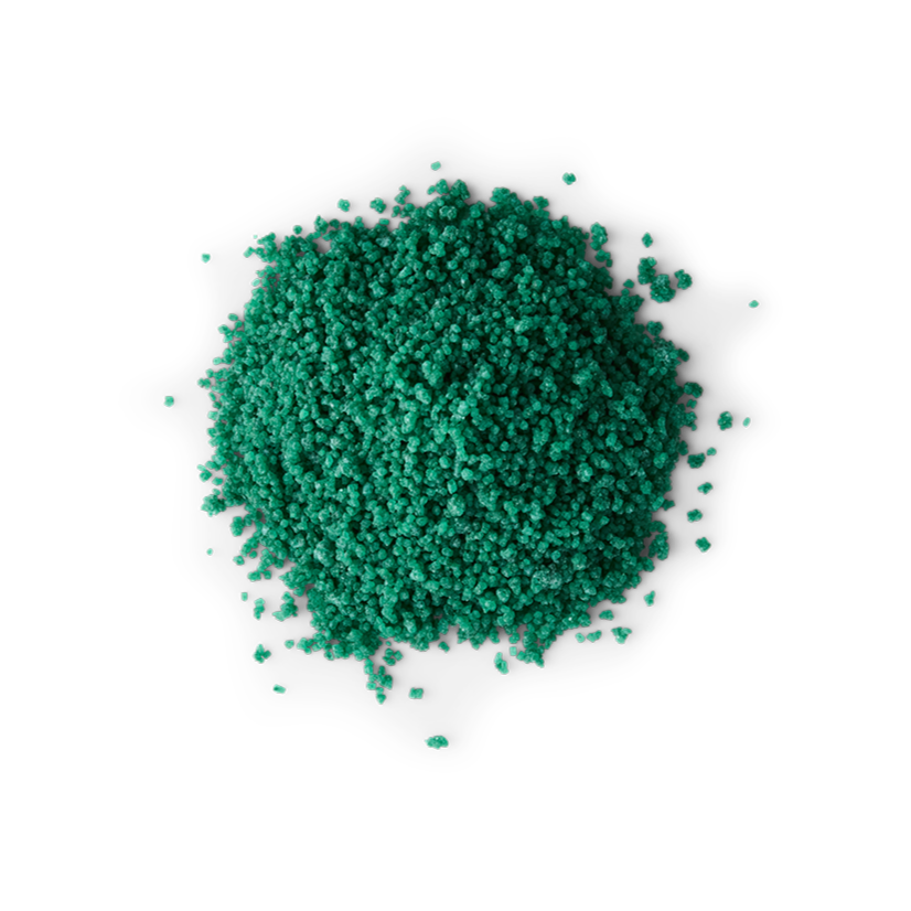 Green sanding sugar