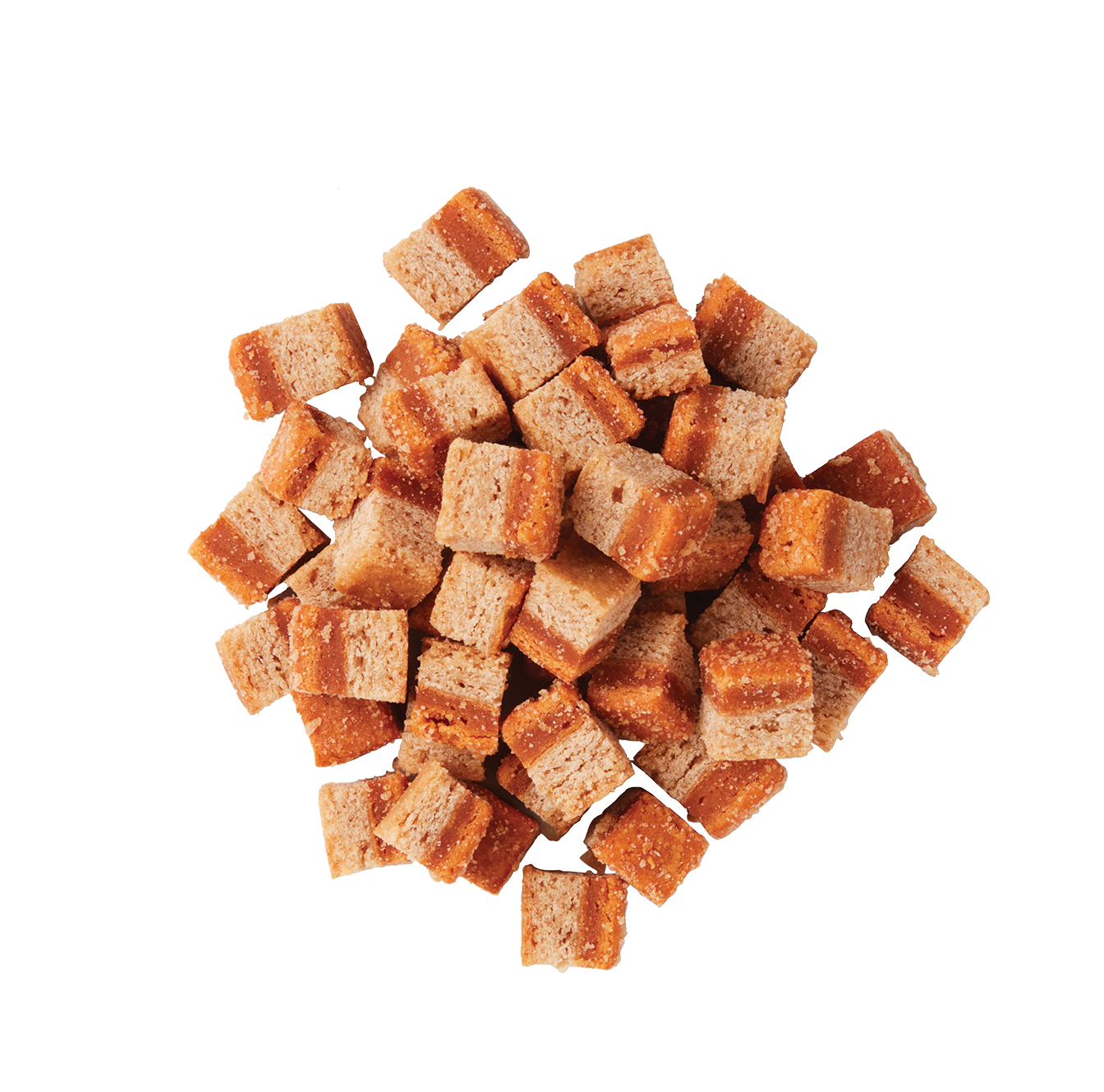 A pile of Pumpkin Pie Multi-layer Bar Bites