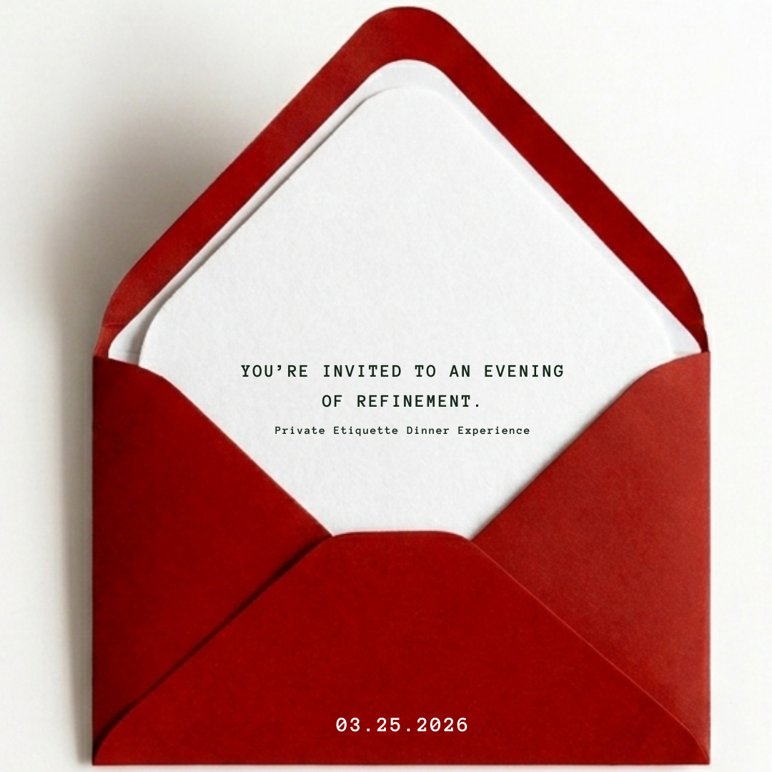 Etiquette Dinner Charlotte — A Party of Eight