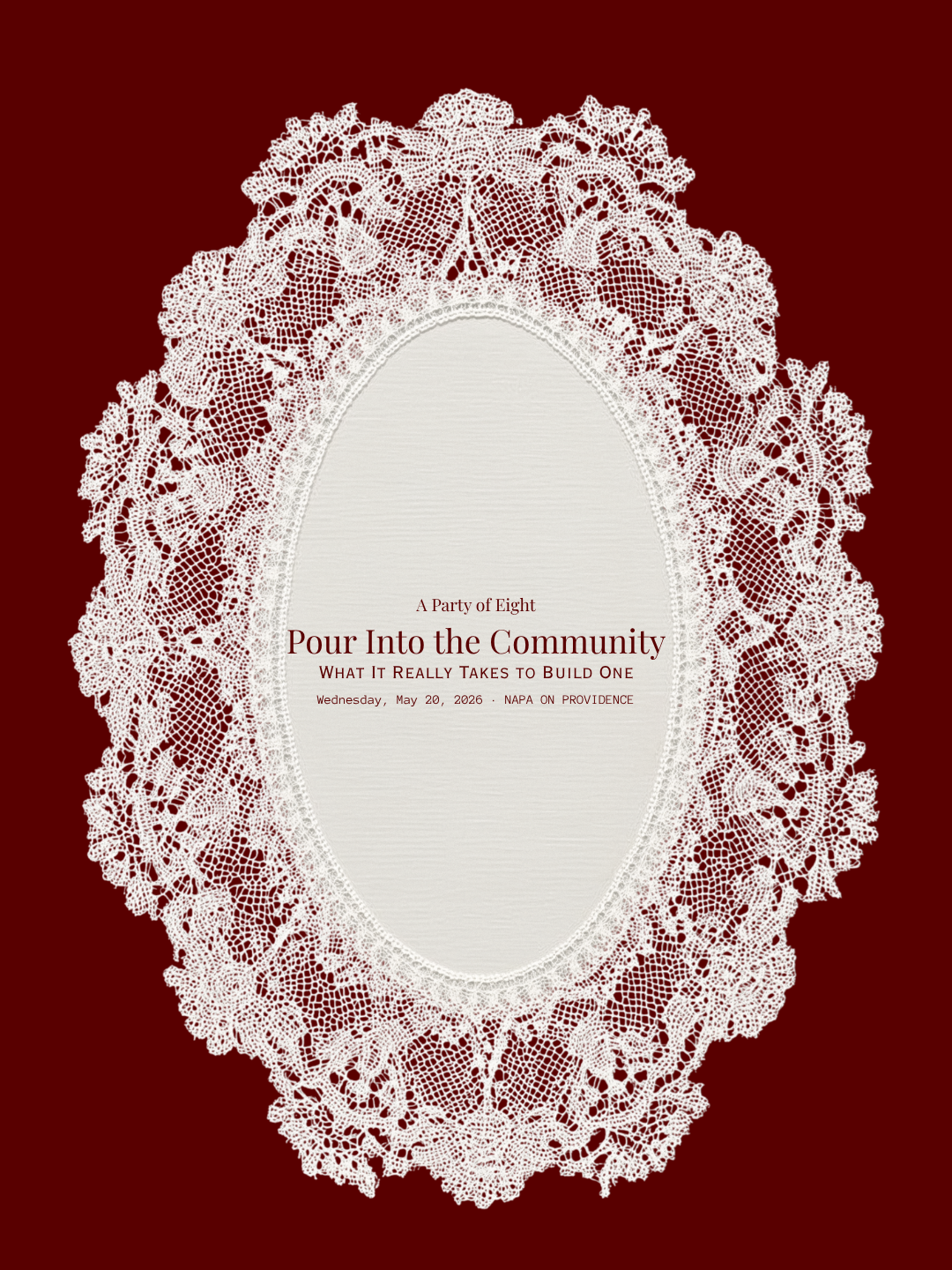 Pour into the Community 