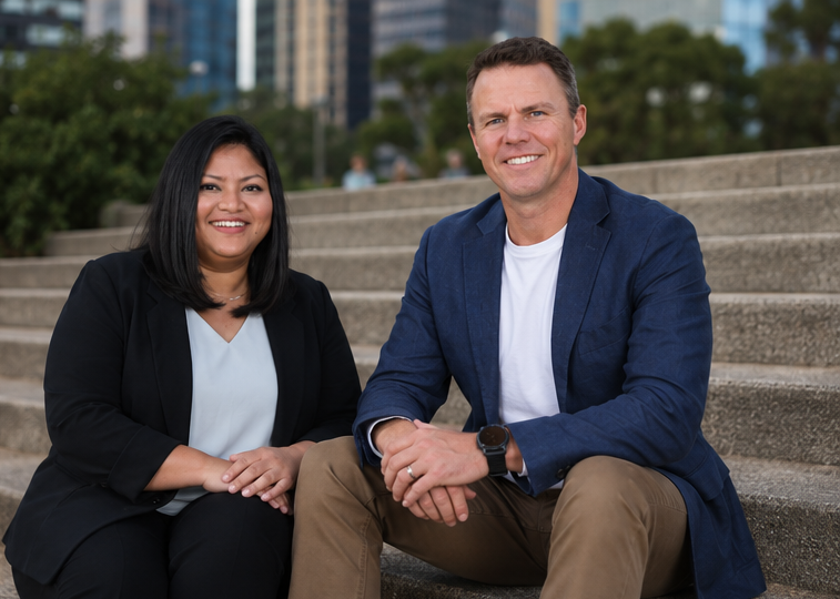 Sharmia Bakar and Rob Smith, Co-Founders of Bakar Smith Talent Solutions