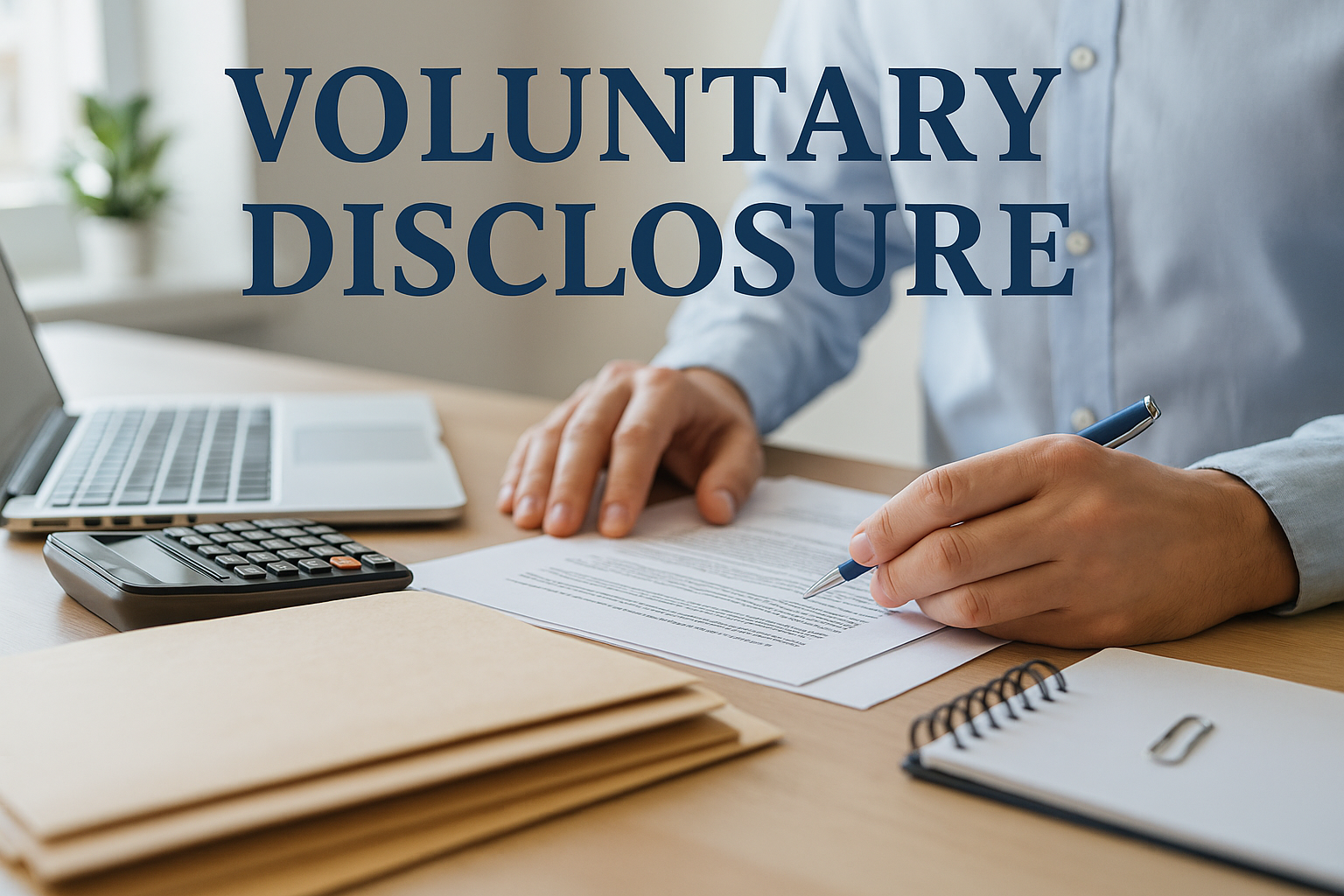 voluntary disclose, irs, delinquent