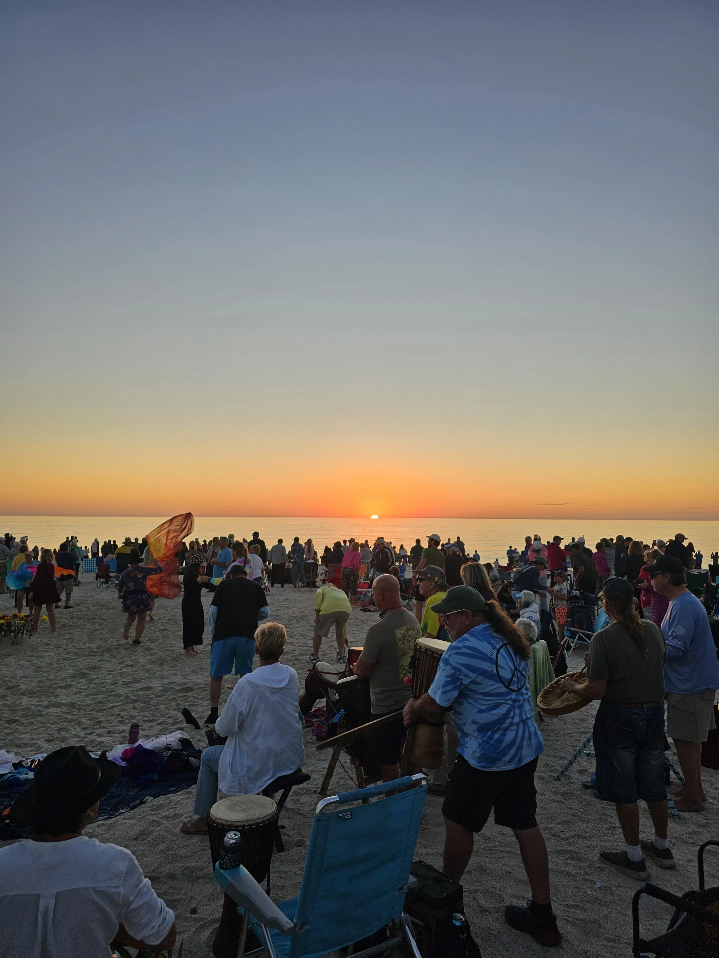 Be bold, authentic, and have soooo much fun being in community at the Nokomis Beach Drum Circle
