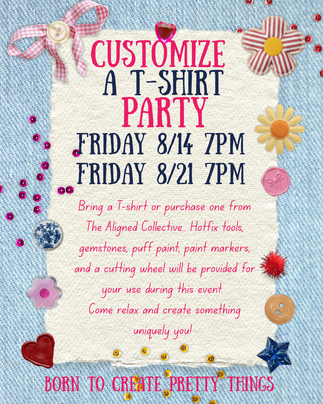 Customize a T-Shirt Party