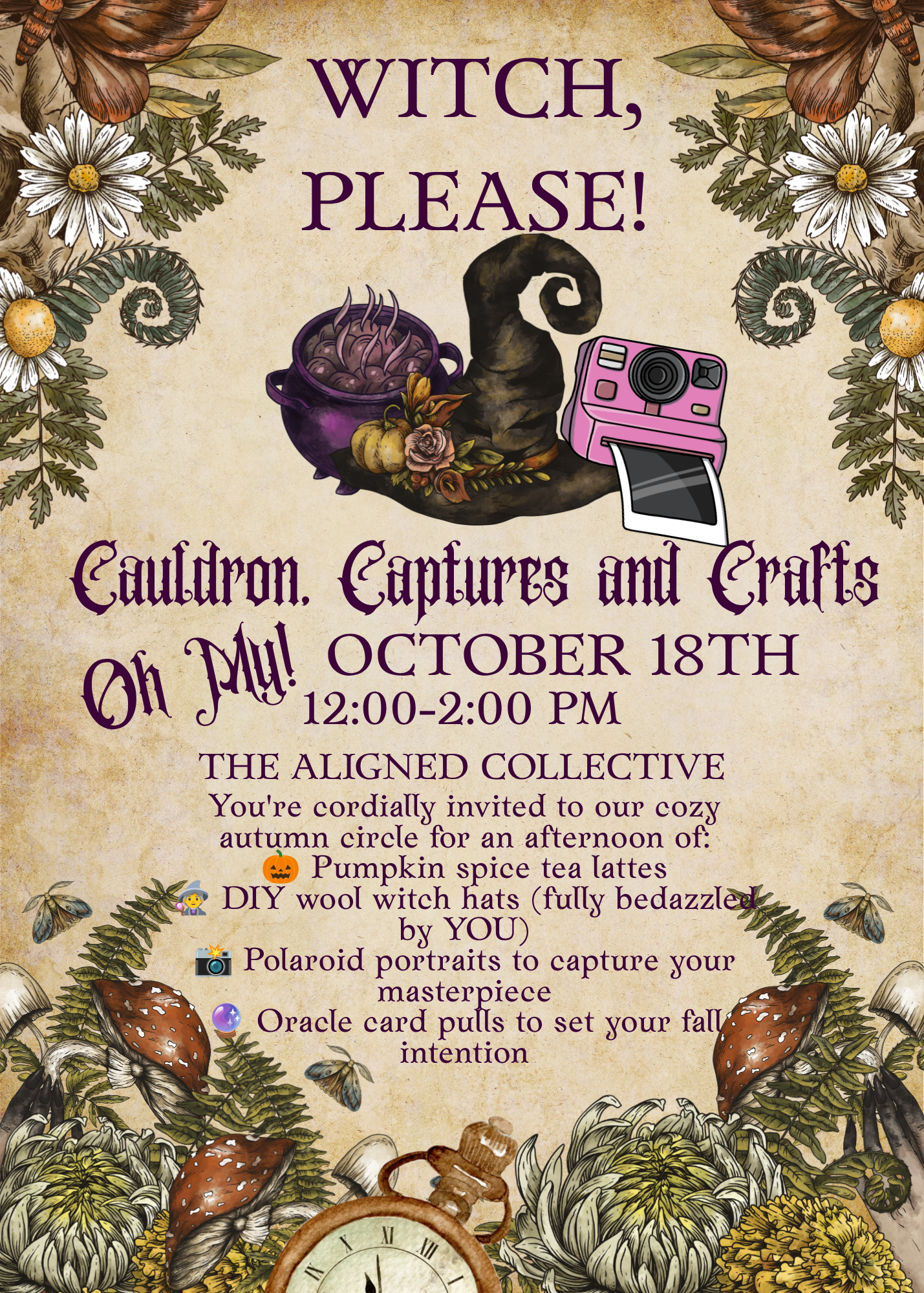 Witch, Please! Cauldron, Captures and Crafts- Oh My!