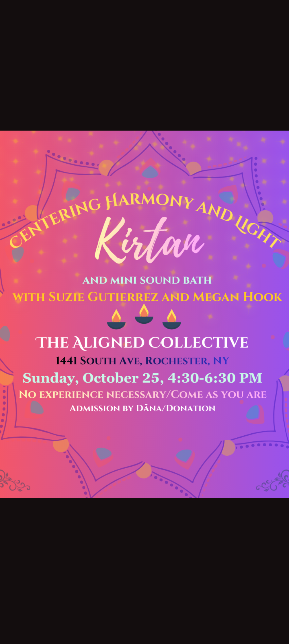Centering Harmony and Light Kirtan + Mini Sound Bath, with Suzie Gutierrez &amp; Megan Hook