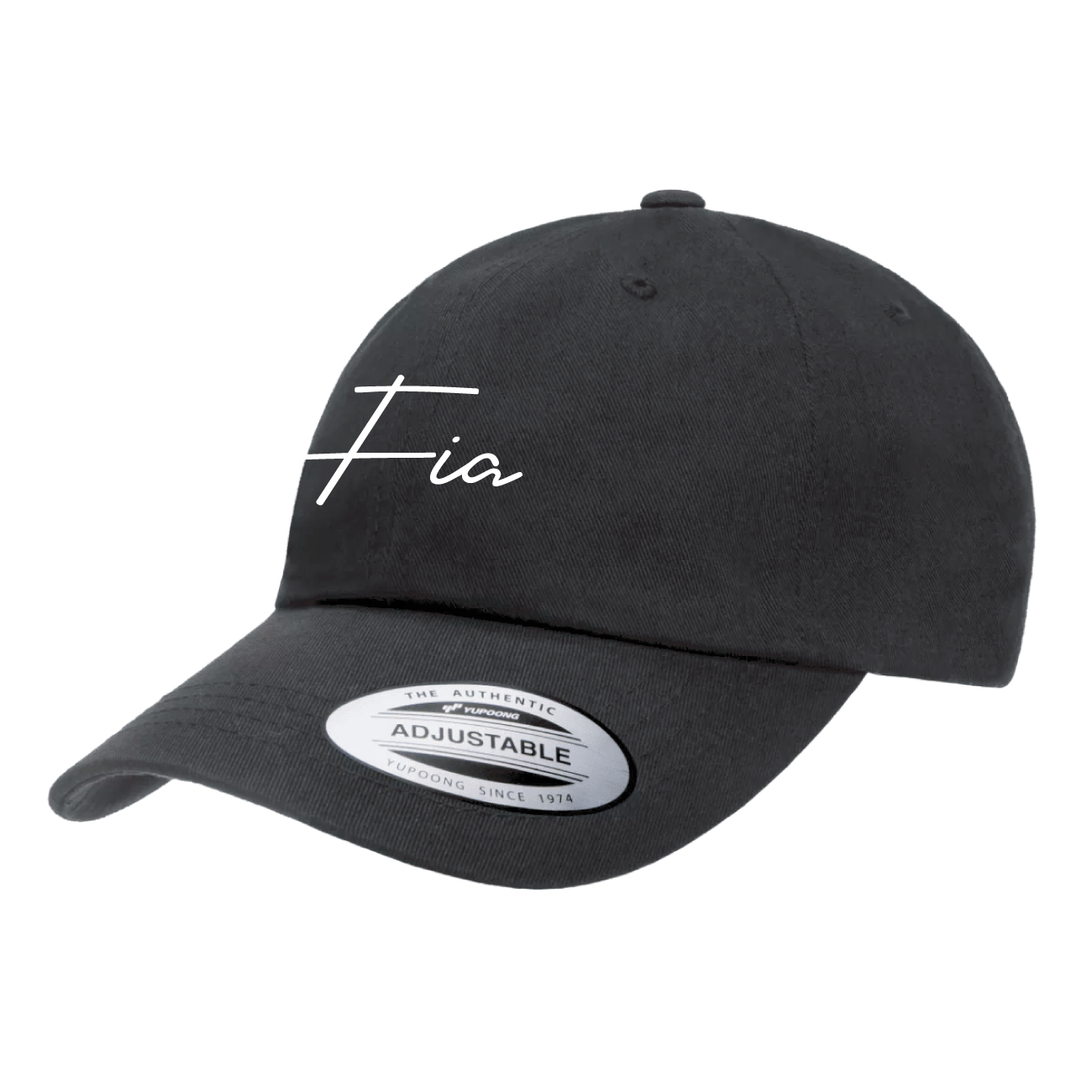 Fia Script Baseball Cap – Black