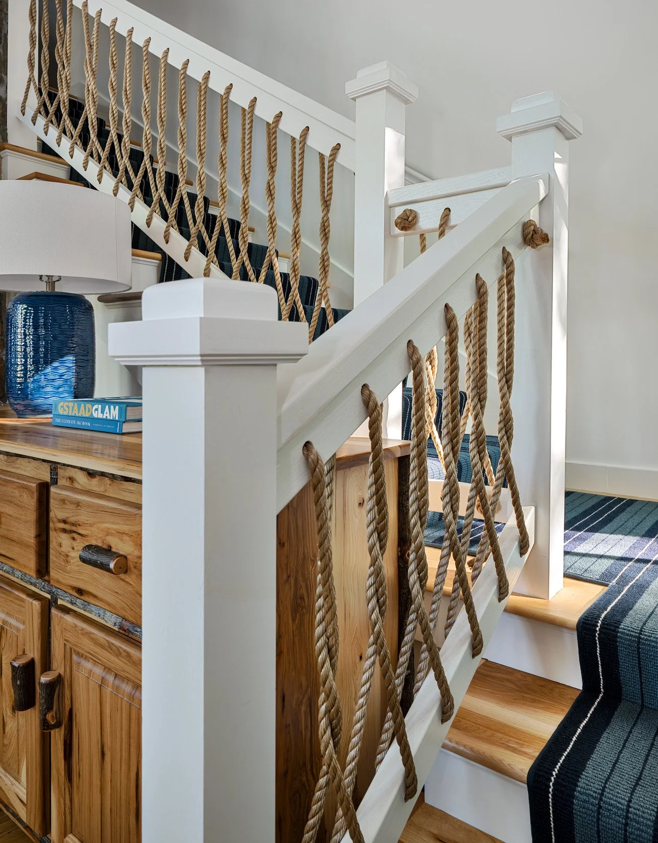 Custom nautical stair railing