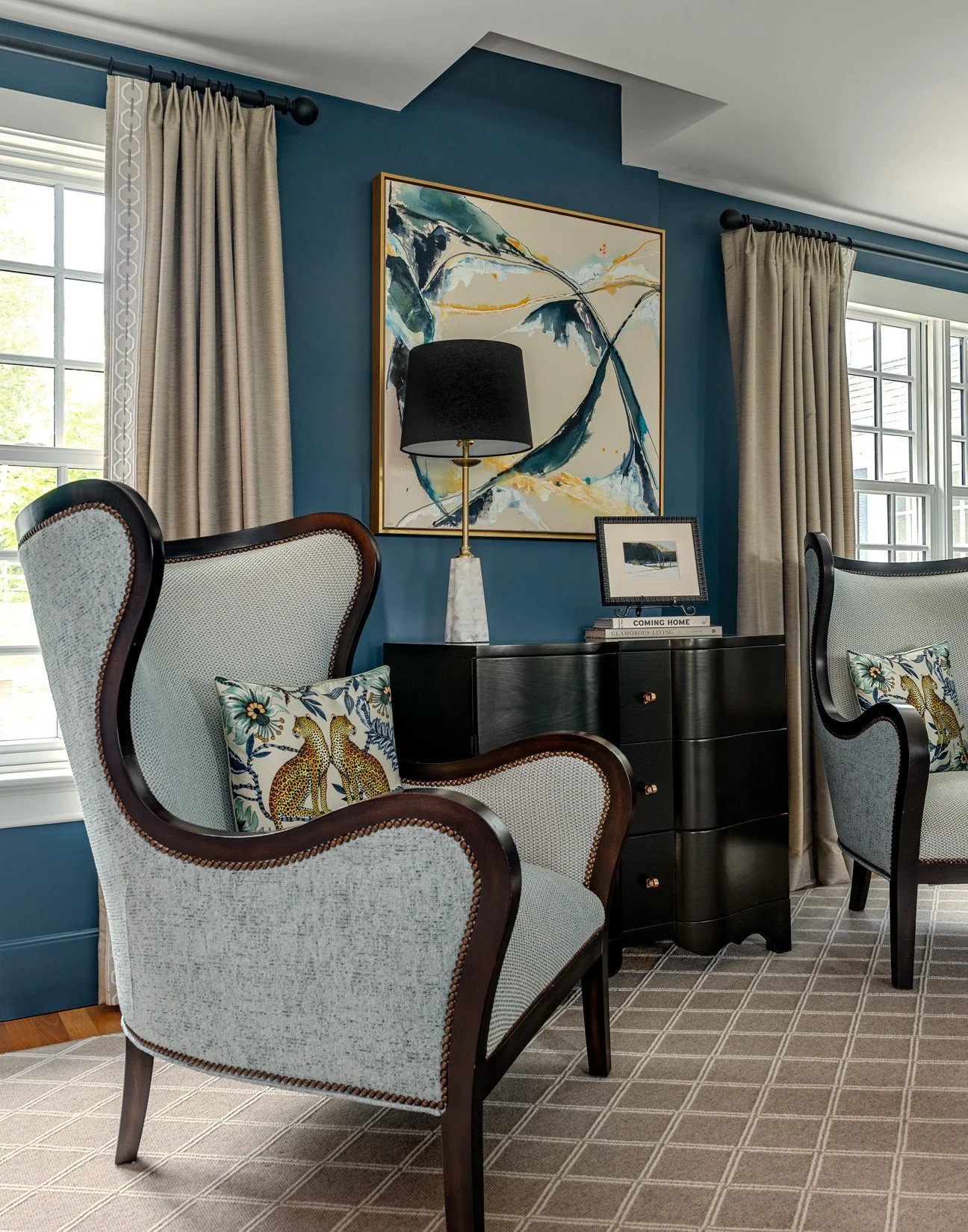 Custom upholstered living room chairs