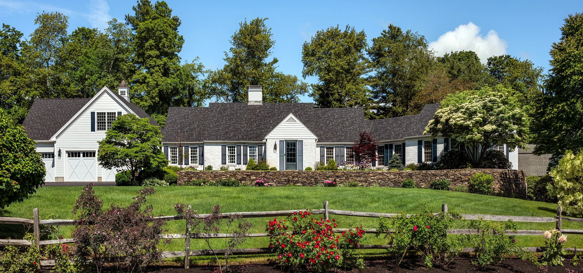 An expansive cape-style home in Hollis NH