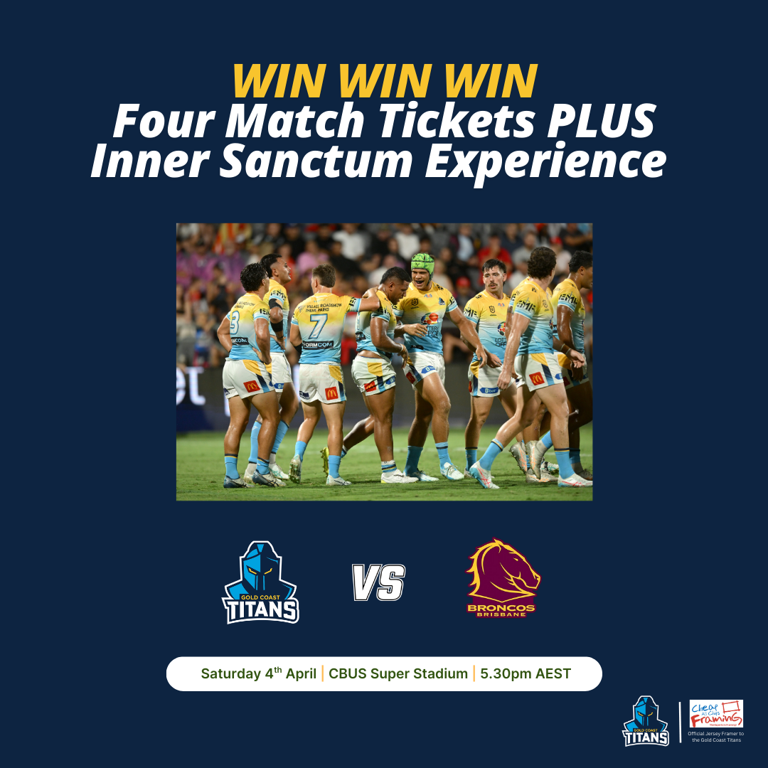 🏉 Win a Gold Coast Titans Inner Sanctum Experience + Match Tickets