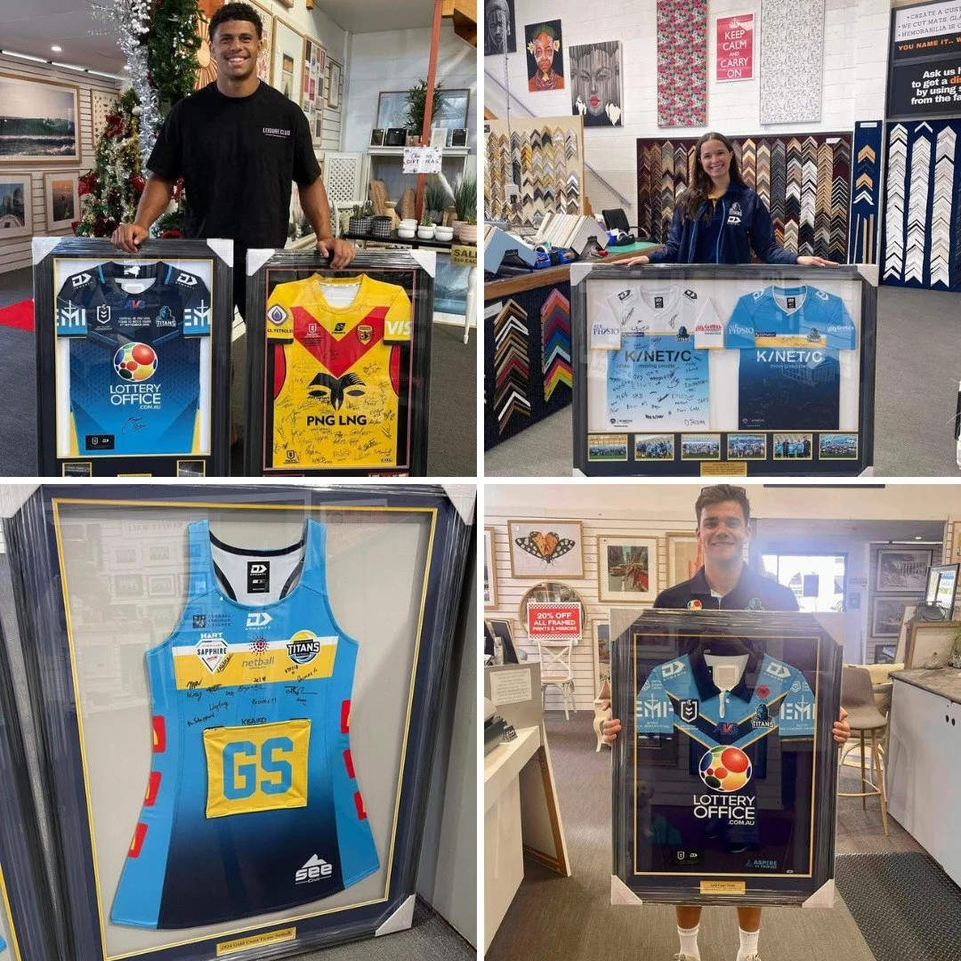 GOLD COAST TITANS JERSEY FRAMING - GET 10% OFF IN 2026