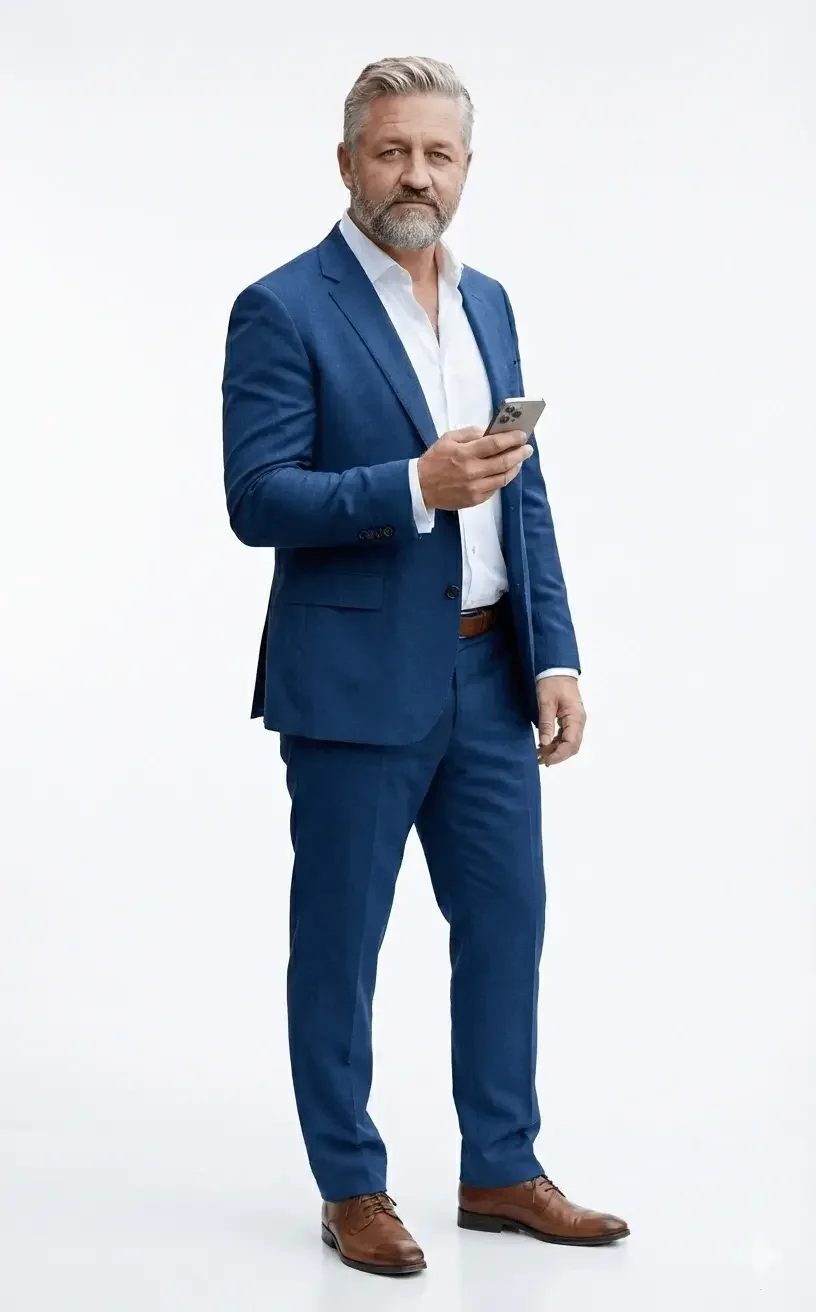 Micah Belyeu, founder of Storms Anchor Insurance, shown on the company homepage