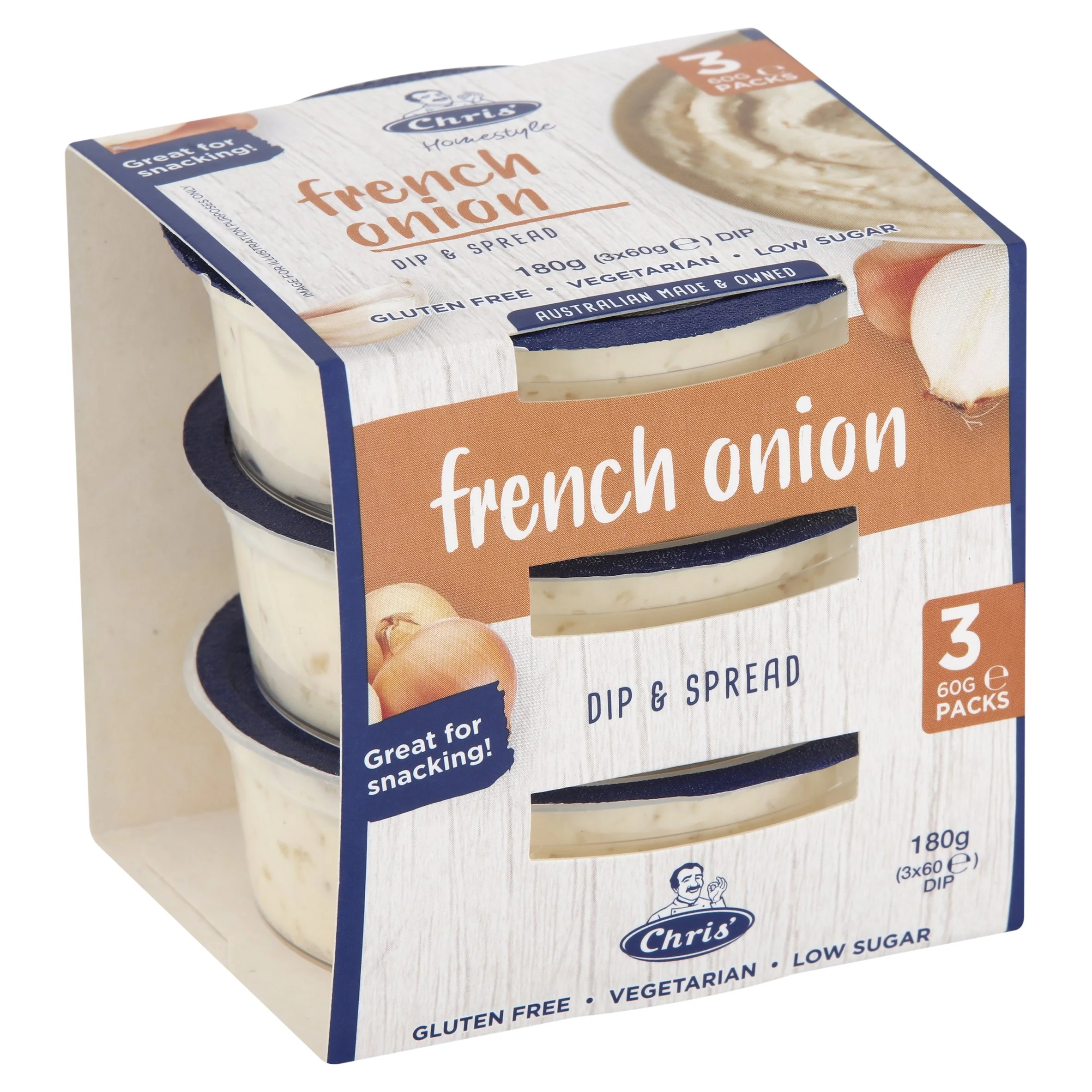 Chris’ Homestyle Snacking French Onion