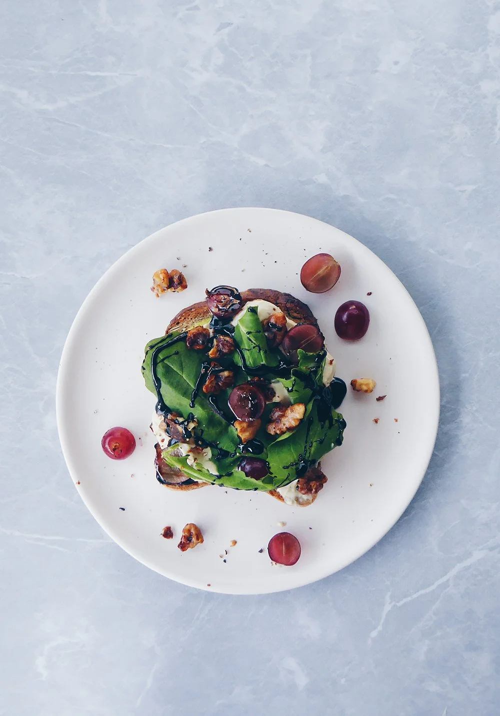 Open Blue Cheese Sandwich