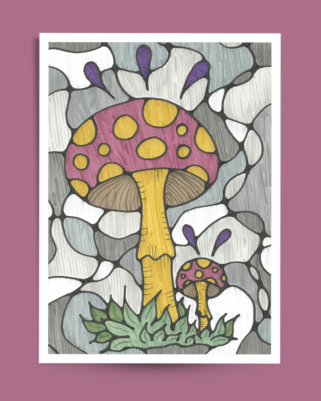 'Wisdom', 2023 | Faber-Castell Pitt Artist Pen on Textured Paper (8.27 x 11.69 in)
