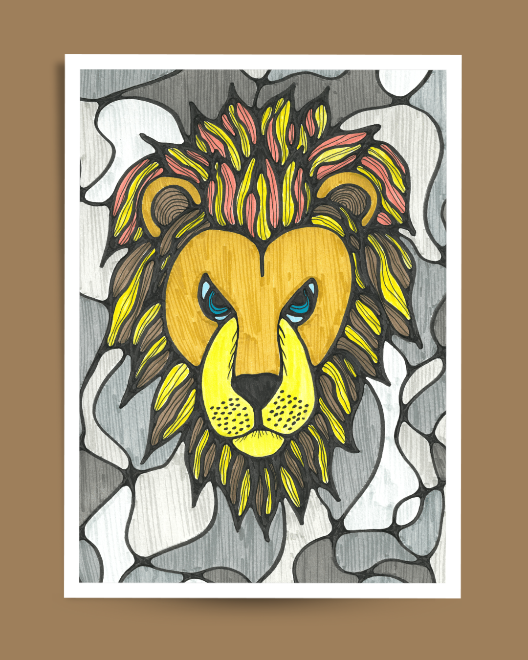 'Fortitude', 2023 | Faber-Castell Pitt Artist Pen on Textured Paper (8.27 x 11.69 in)
