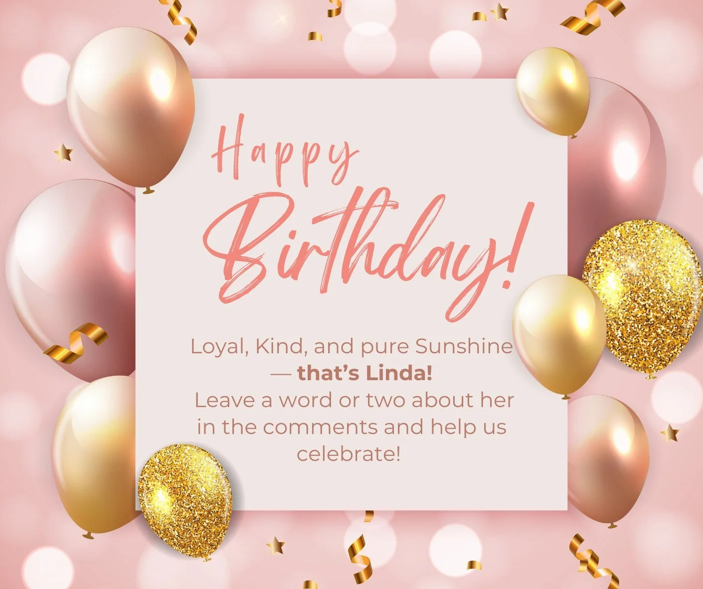 It&rsquo;s Linda&rsquo;s birthday! 🎉

Show her some love and wish her some goodness to help us celebrate! 

#HappyBirthday #Hairstylist #OCHairAndNailStudio #OCMD