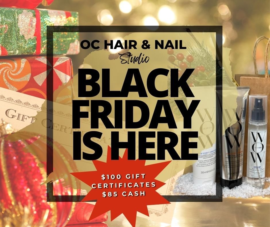 🎉 BLACK FRIDAY IS HERE! 🎉

TWO amazing deals happening right now!

🎁 $100 gift certificates for $85 (CASH ONLY)
💁&zwj;♀️ WOW products: Buy One, Get One 50% OFF!

Perfect gifts for everyone on your list - don't miss out! RUN, don't walk! 🏃&zwj;♀️