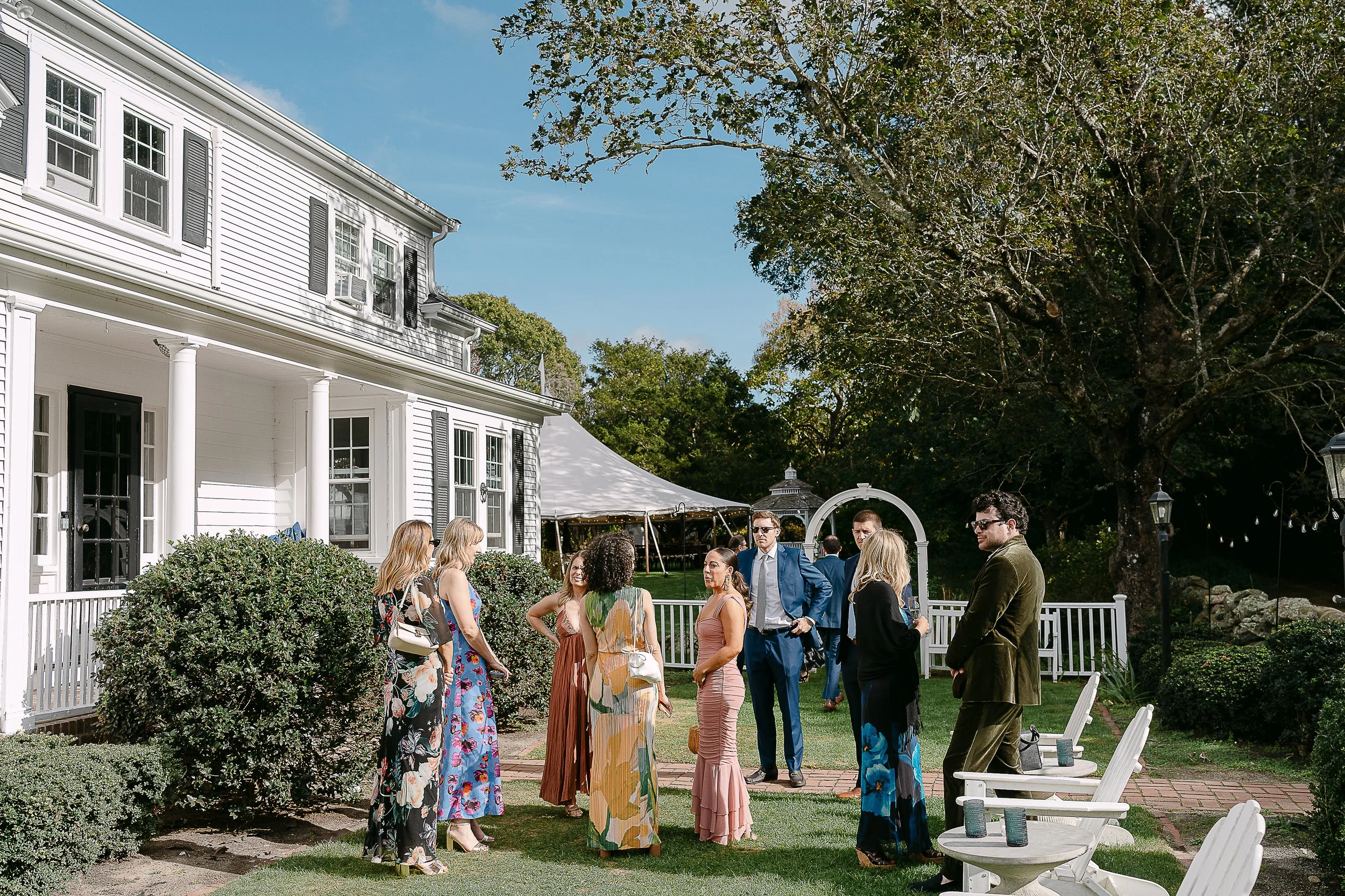 Luke DiOrio Capturing a intimate wedding at Lambert's Cove Inn