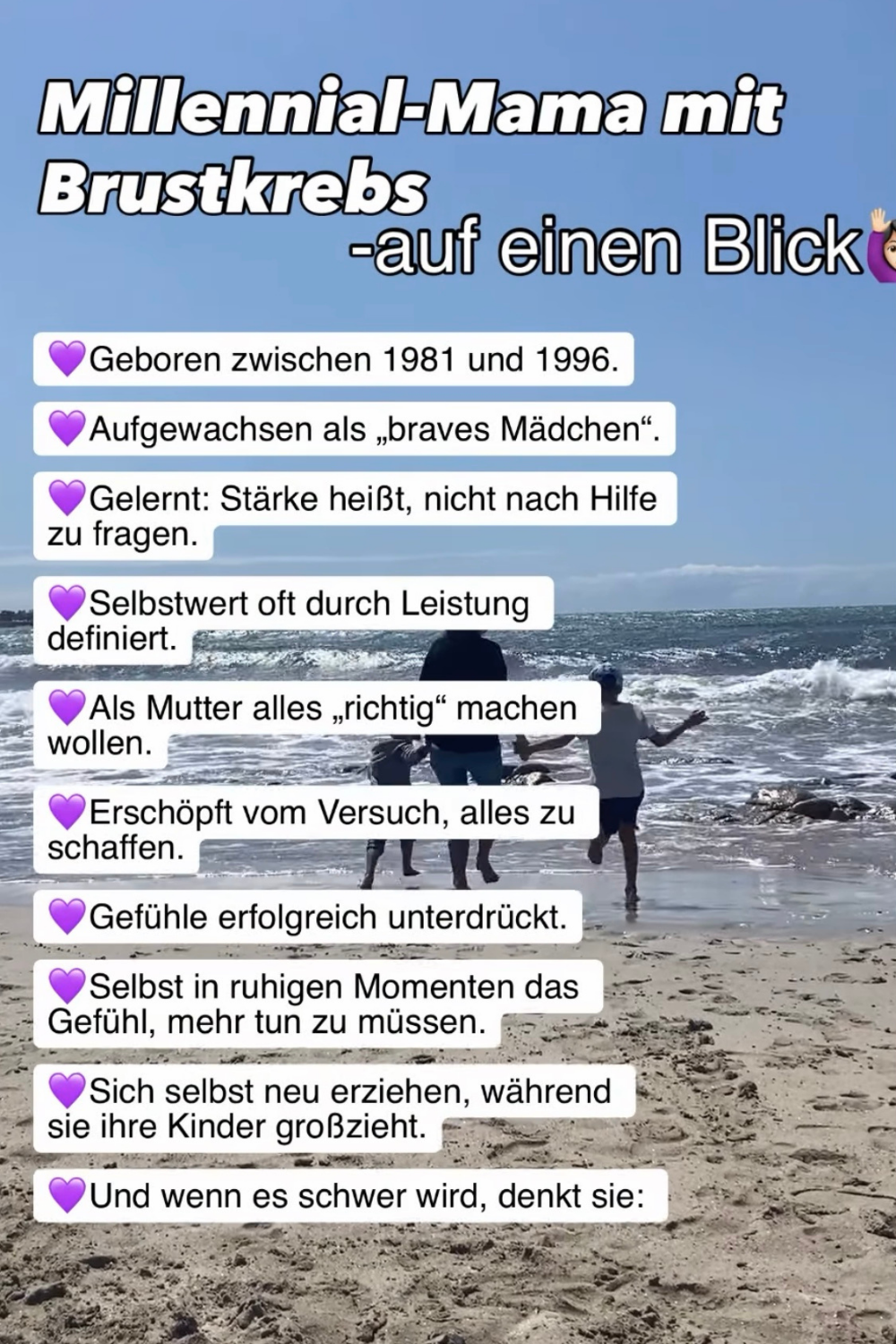 Millennial-Mama mit Brustkrebs - Wenn Stärke zur Gewohnheit wird und der Körper irgendwann stoppt