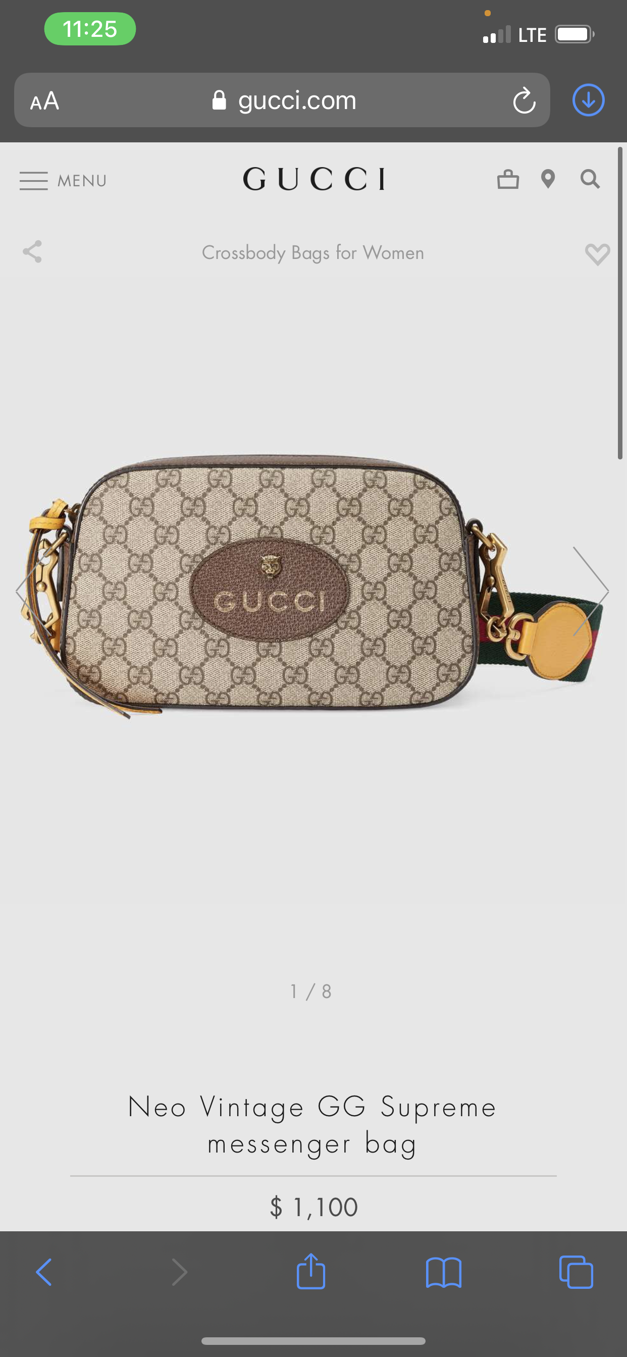Gucci | Neo Vintage GG Supreme Messenger Bag
