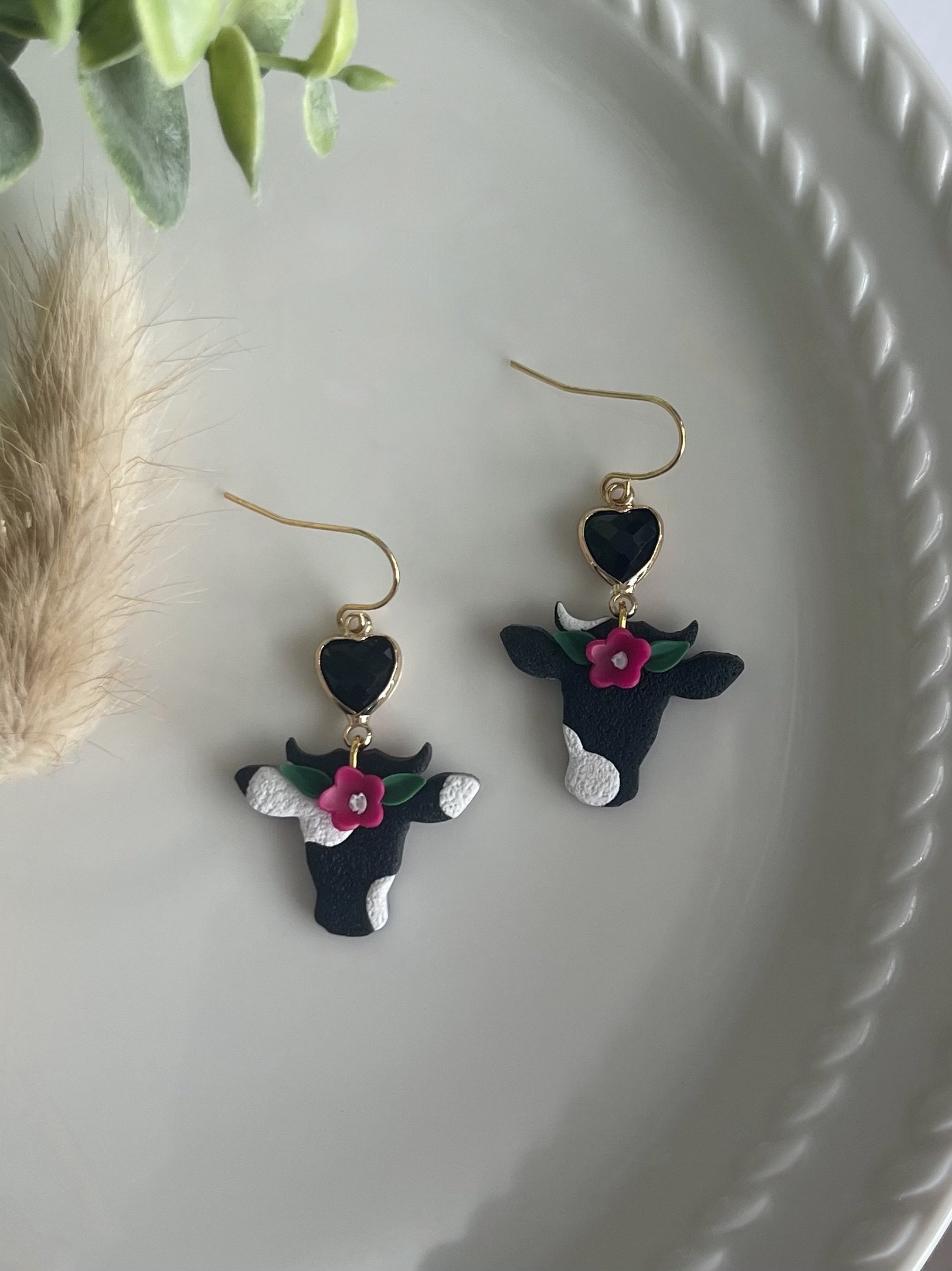 Cowheads with Pink Flowers