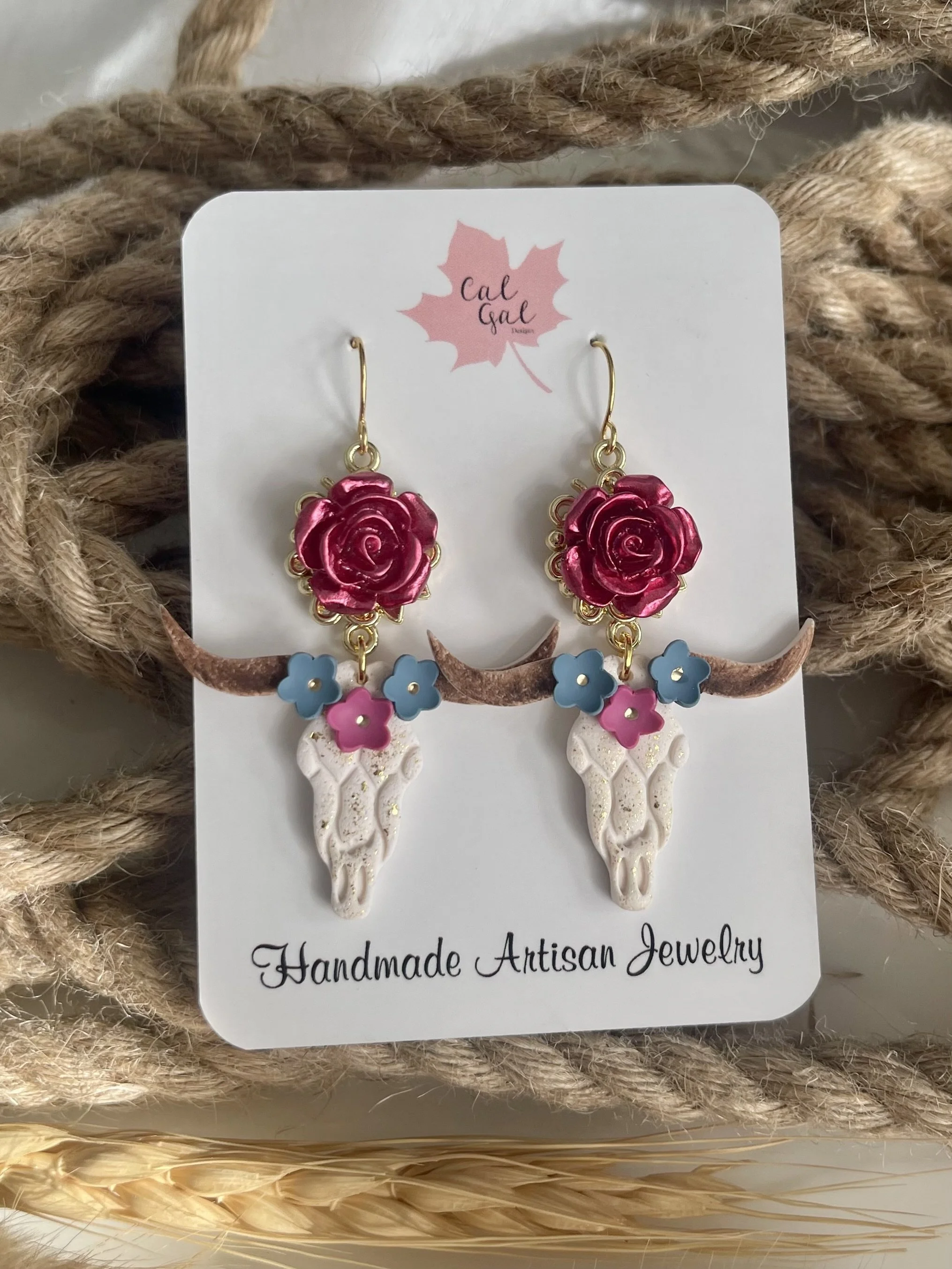 Floral Bull Heads