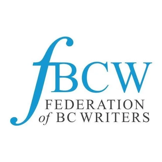 Logo of the Federation of BC Writers with blue initials 'fbcw' above the text.