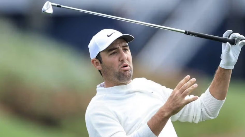 Golfer showing disbelief in the response to their bad shot