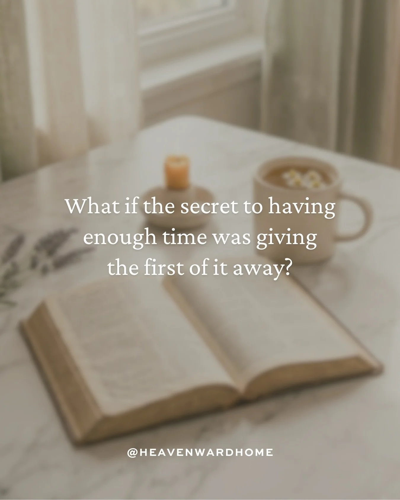 Something shifts when you give God the first part of your morning.

Not the leftover minutes. Not the in-between moments. The first.

Before anyone calls your name. Before breakfast. Before the work begins.

I have found that when I do this, God mult