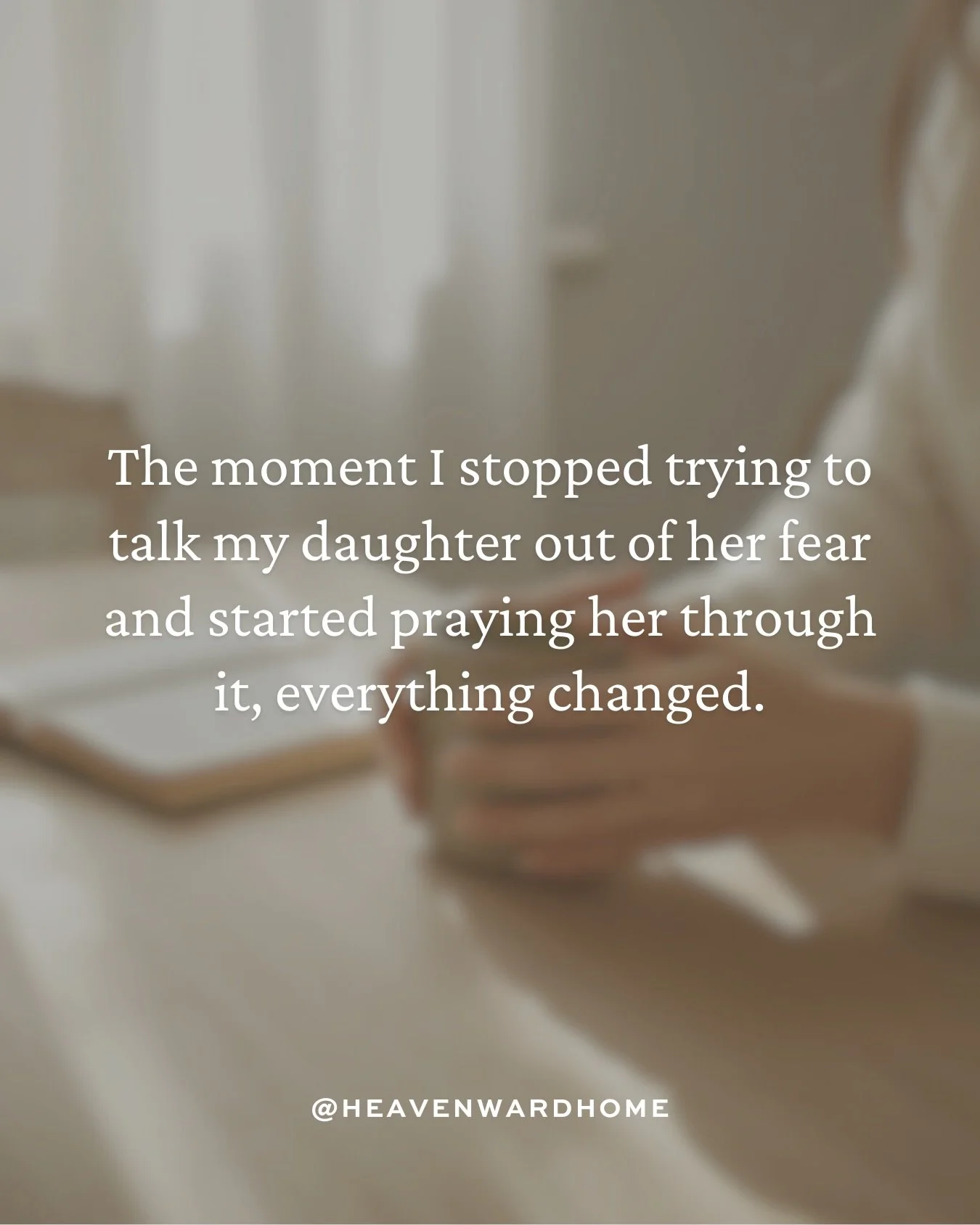 She went from refusing to practice to saying, &ldquo;Mama, I can&rsquo;t wait to practice and sing for Jesus.&rdquo;

Not because I convinced her.

Because I held her and prayed out loud and rebuked the fear that was trying to silence her gift.

Spir
