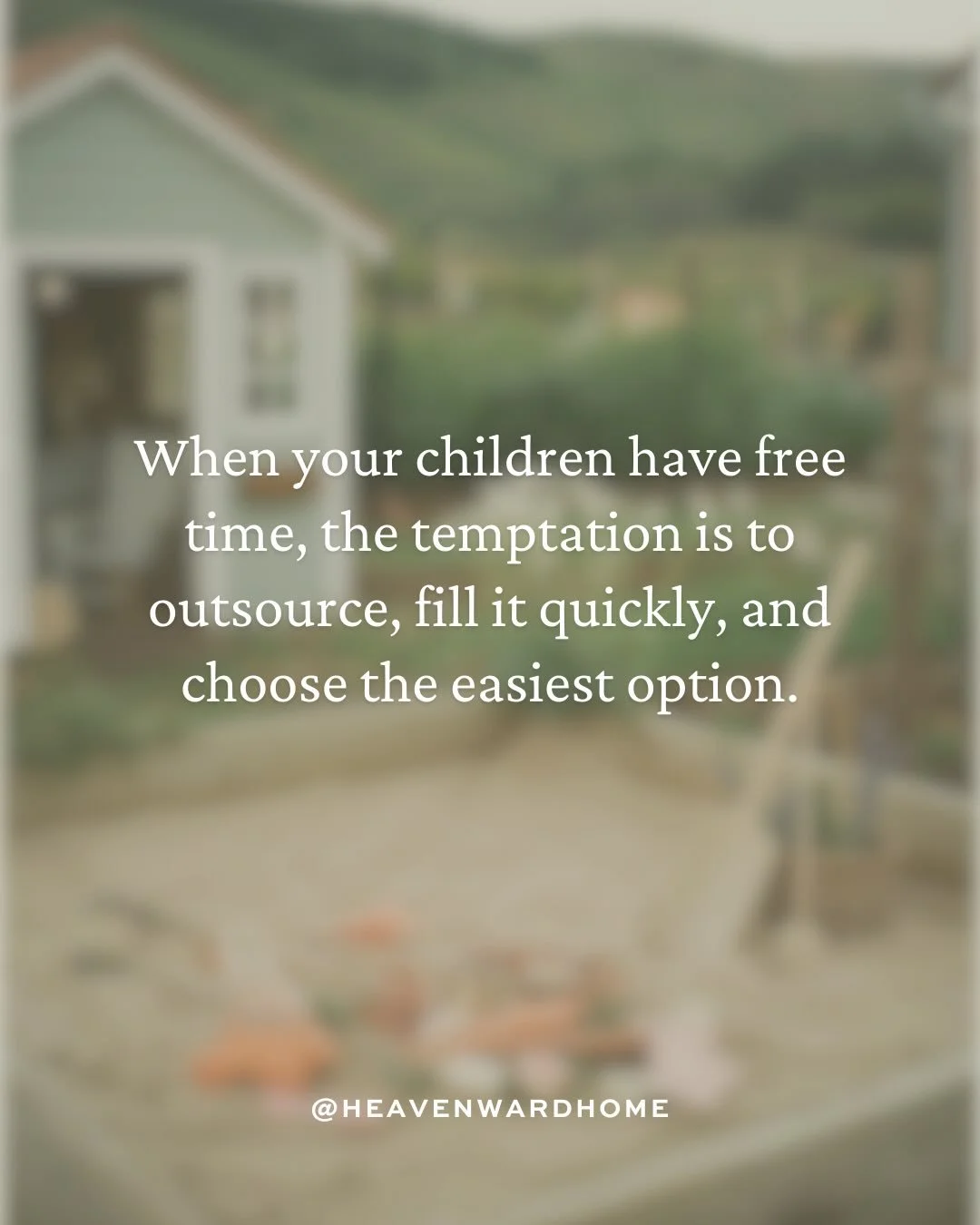 Your children do not need to be entertained. They need to be empowered to navigate the quiet and discover the joy of creating.

That is the image of God in them.

#christianmom #intentionalmotherhood #screenfree #biblicalmotherhood #screenfreekids