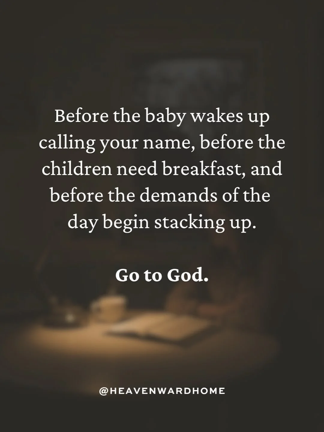 There was a season I kept running on empty and calling it faithfulness.

I was present for everyone but absent from the One who sustains presence.

The morning I finally stopped rushing past God to get to my family was the morning I realized I had no