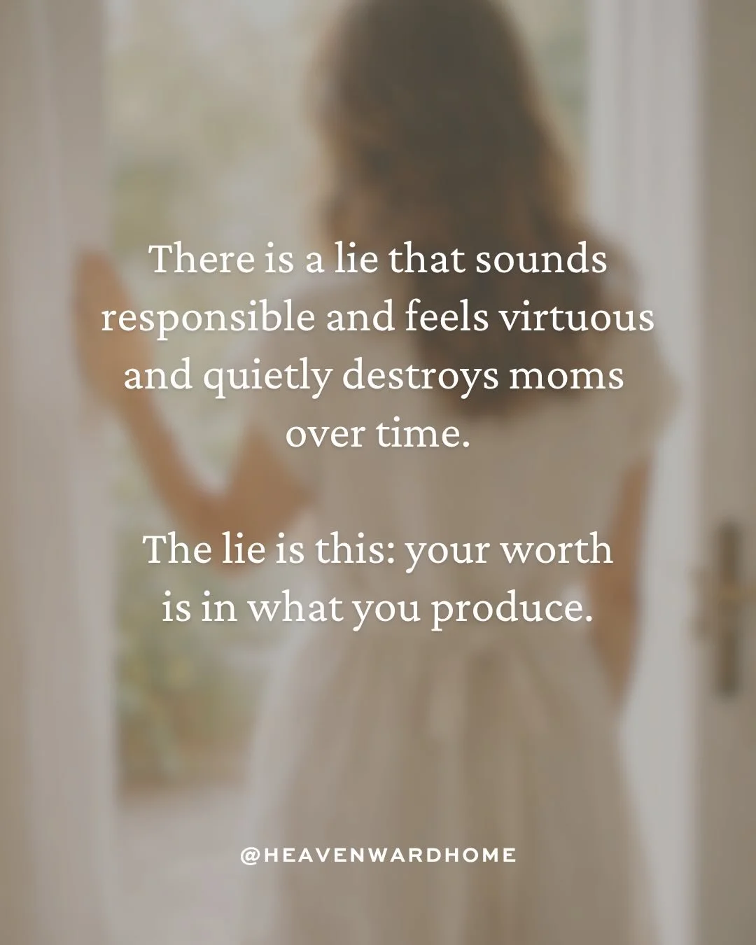 Your worth was never meant to be measured by what you accomplished before noon.

The God who formed you and called you to this did not design your value to rise and fall with your to-do list.

He settled your worth long before you ever had a producti