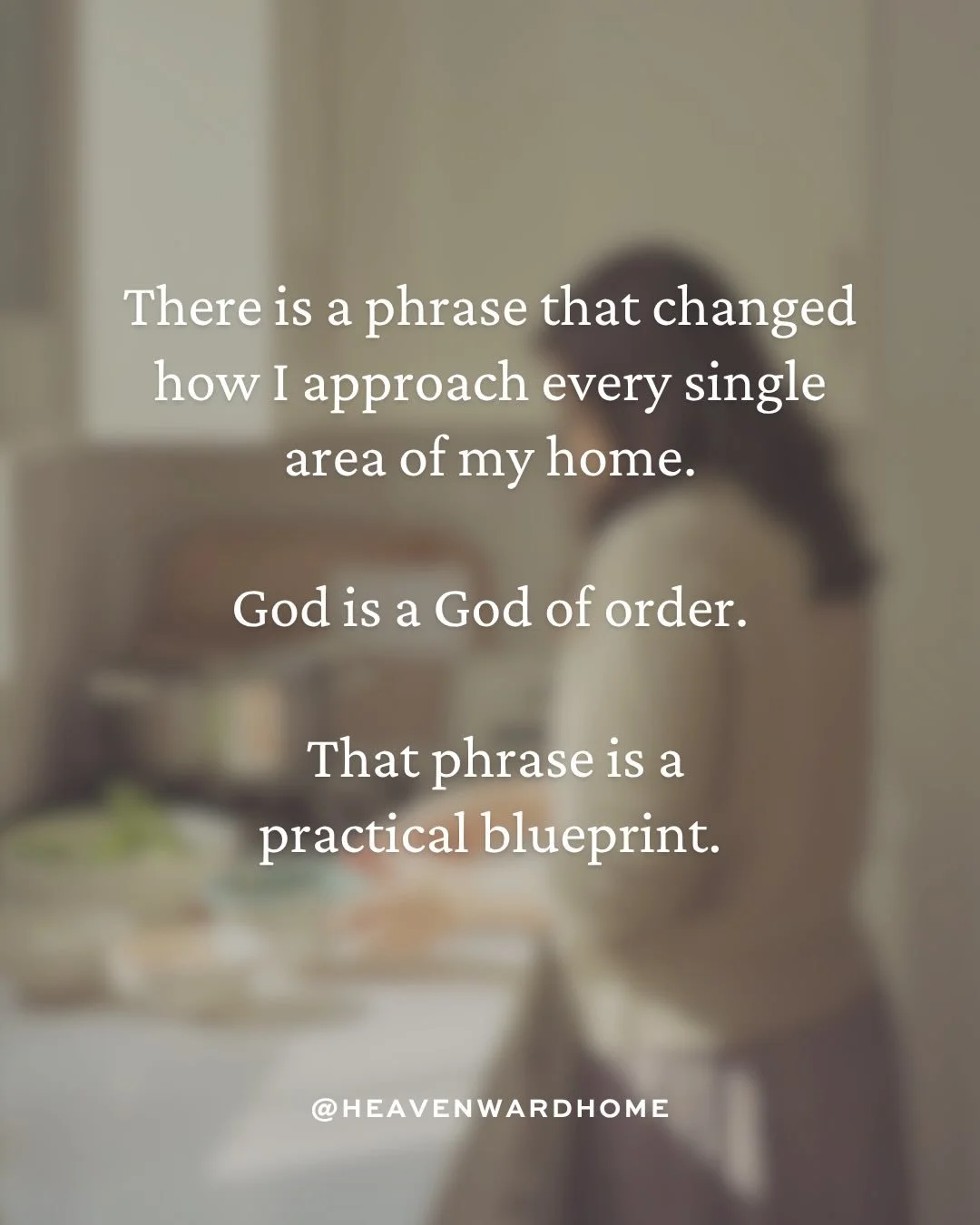 God is a God of order. And when we build our homes to reflect that, the chaos quiets, the friction lessens, and the day stops feeling like a battle and starts feeling like something you were actually created and equipped to walk through.

Follow @hea