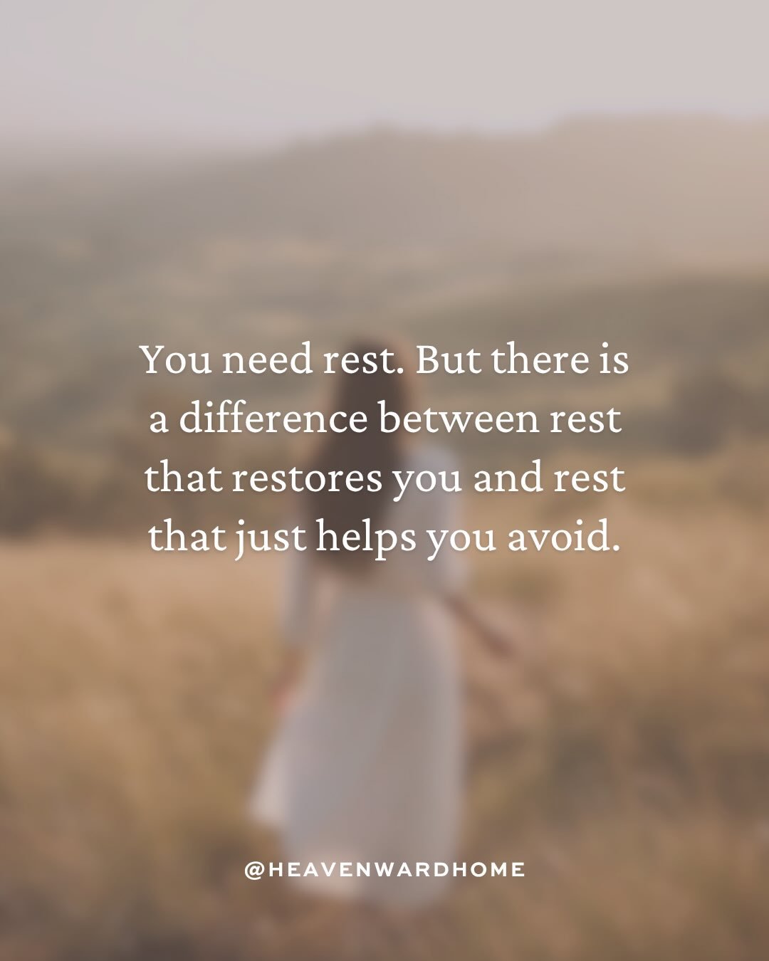 There is a version of rest that fills you and a version that slowly reframes your family as the thing you need recovery from. The difference is not the activity, but the posture of your heart going into it.

True rest runs toward Christ. It fills you