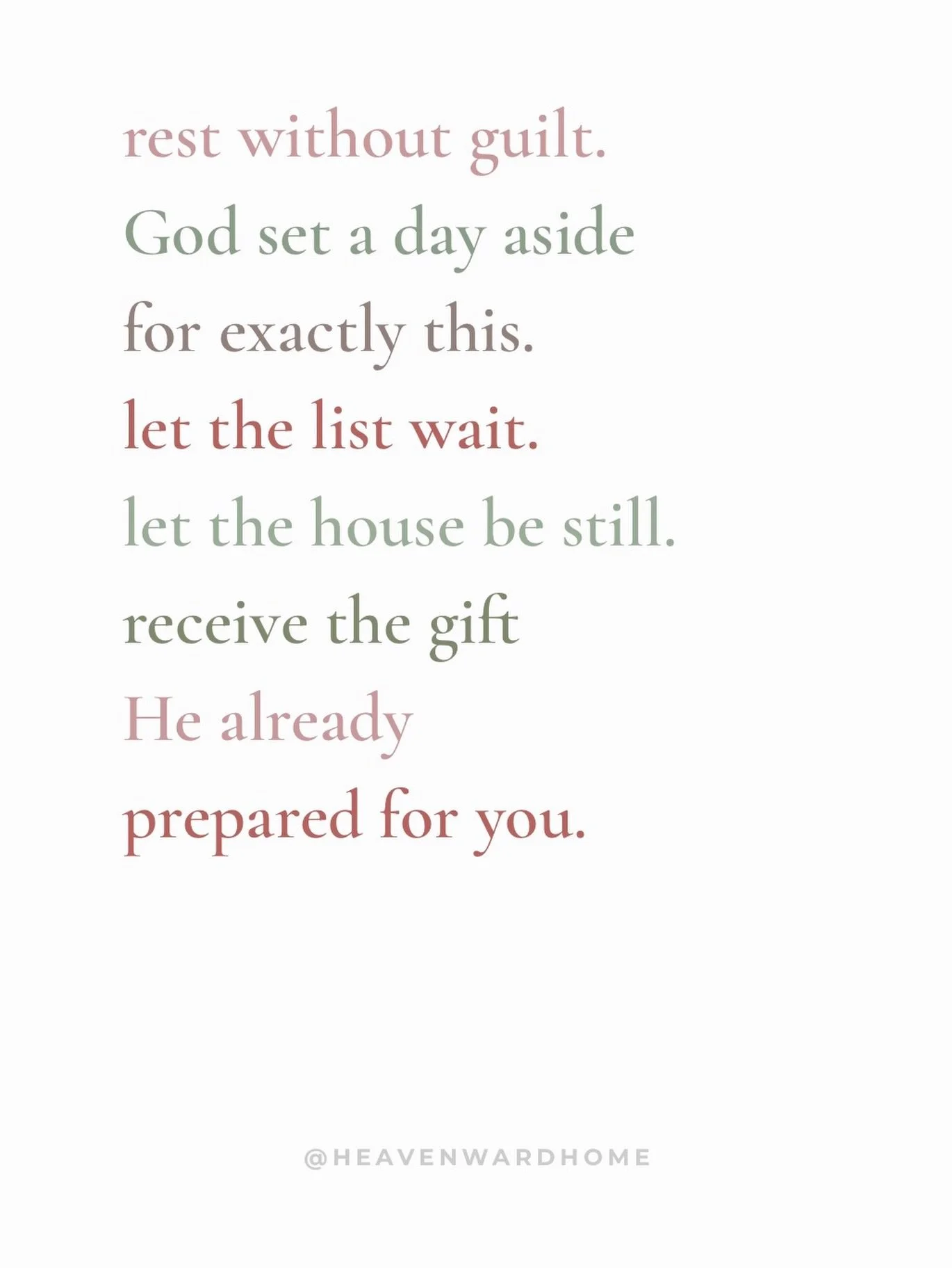 Sabbath rest is trusting that God holds it all while we lay it down for one holy day.

We were not created to carry it seven days straight. The rest He invites us into is part of the calling, not a break from it.

#sabbathrest #christianmom #sabbathd