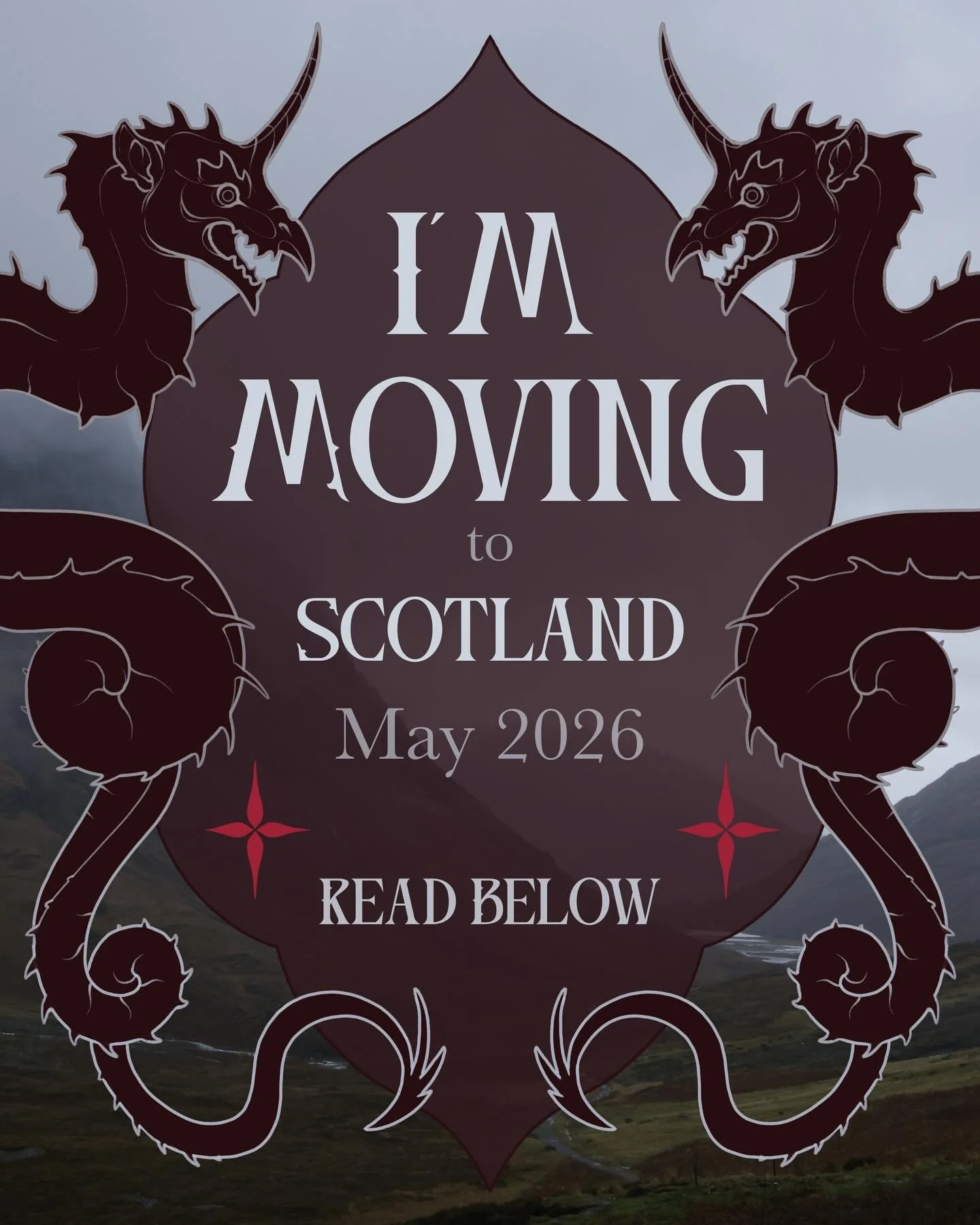 🏴󠁧󠁢󠁳󠁣󠁴󠁿 I am moving to Scotland! 🏴󠁧󠁢󠁳󠁣󠁴󠁿

I am both excited and sad to announce that in May 2026, I will be leaving Canada to live abroad in Scotland.
Living in either Ireland or Scotland has been nearly a decade old dream that I am fin