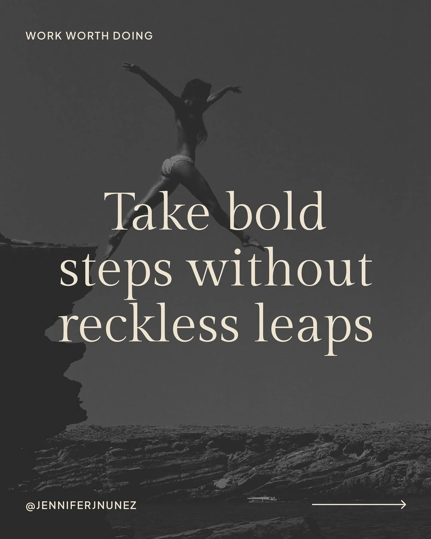 Maybe this is what a true shot of courage looks like. Not blowing up your life overnight, but daring to take one step into the grey space, where security and possibility can coexist. 

You can value financial security and still take bold steps. ✨