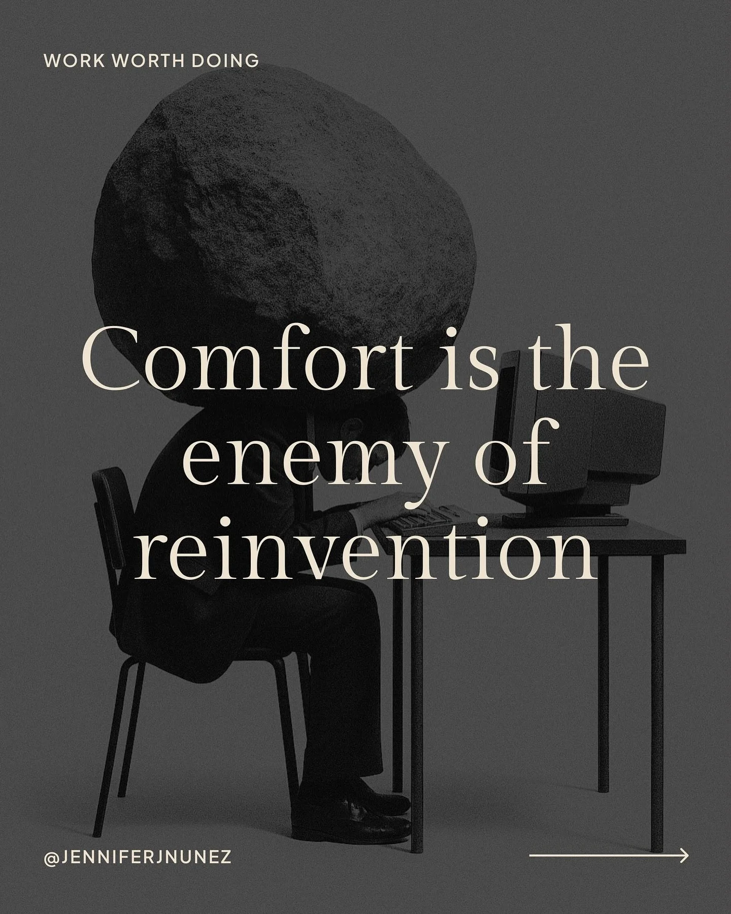 If you&rsquo;re feeling stuck but not miserable, that might actually be the most dangerous place to be. You could put up with it for a little longer, but what&rsquo;s that really costing you? 

In Work Worth Doing, I talk about the golden handcuffs t