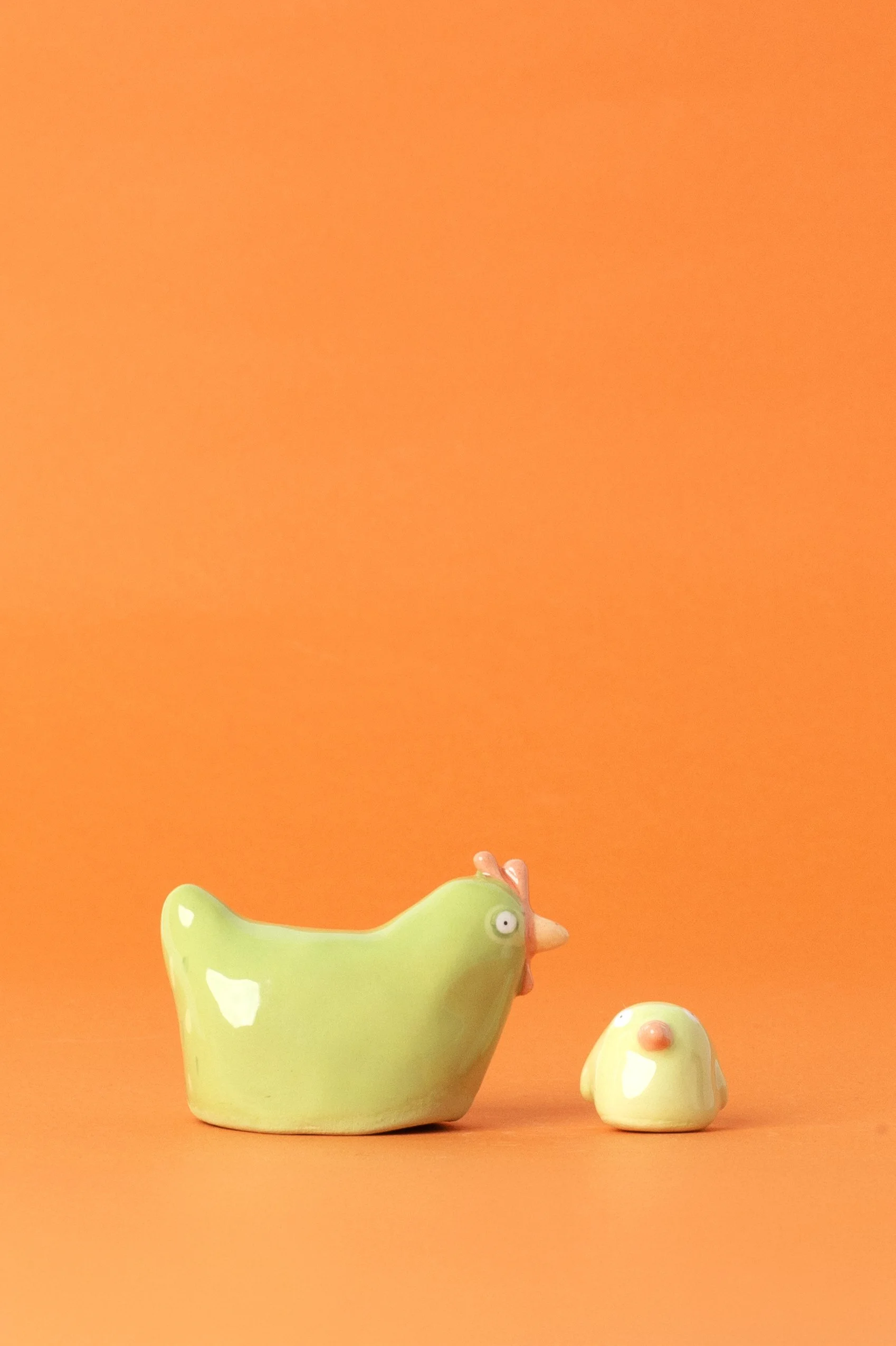 Berta la poule et son poussin