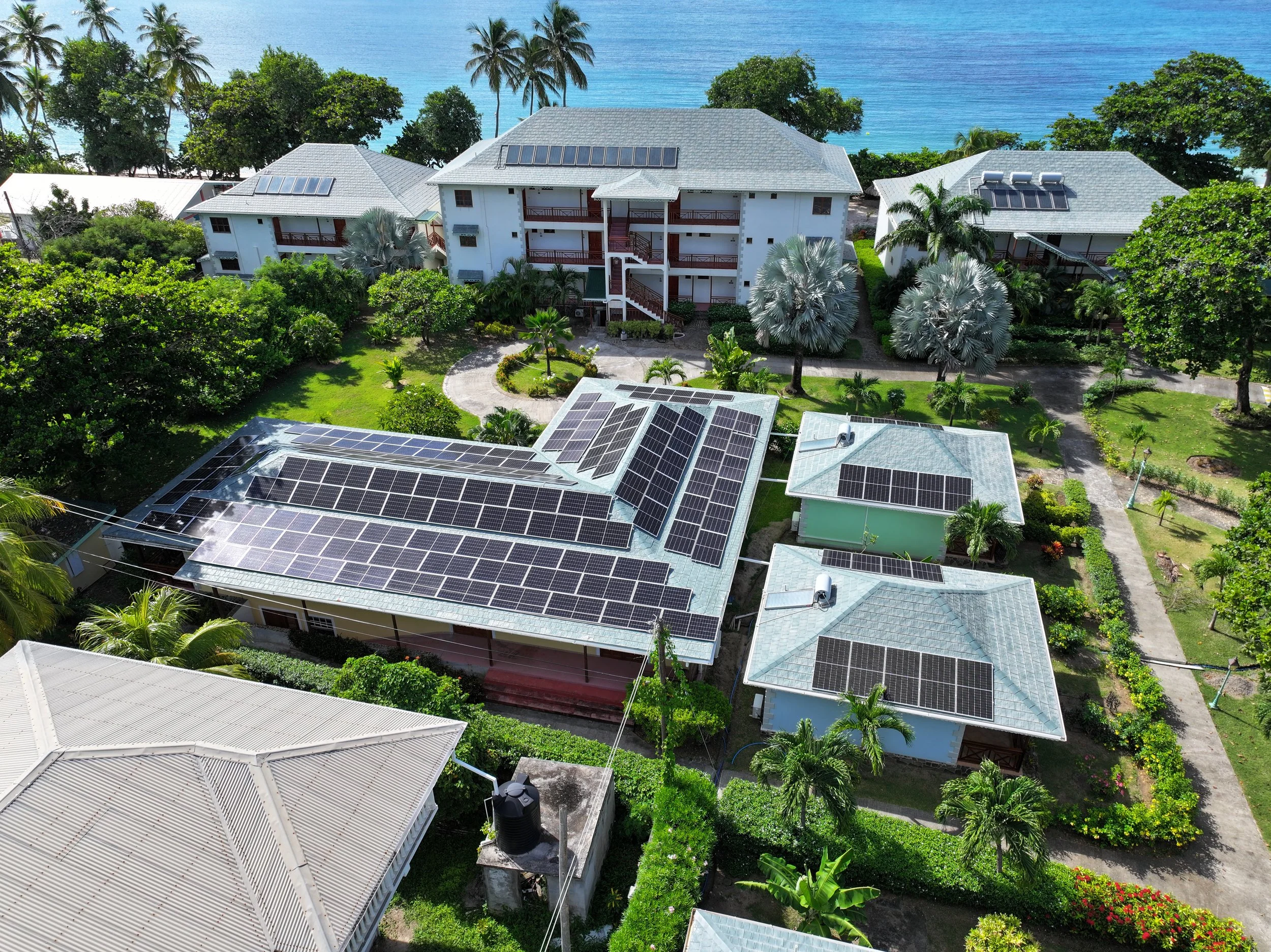 Solar panels recently installed (2023)