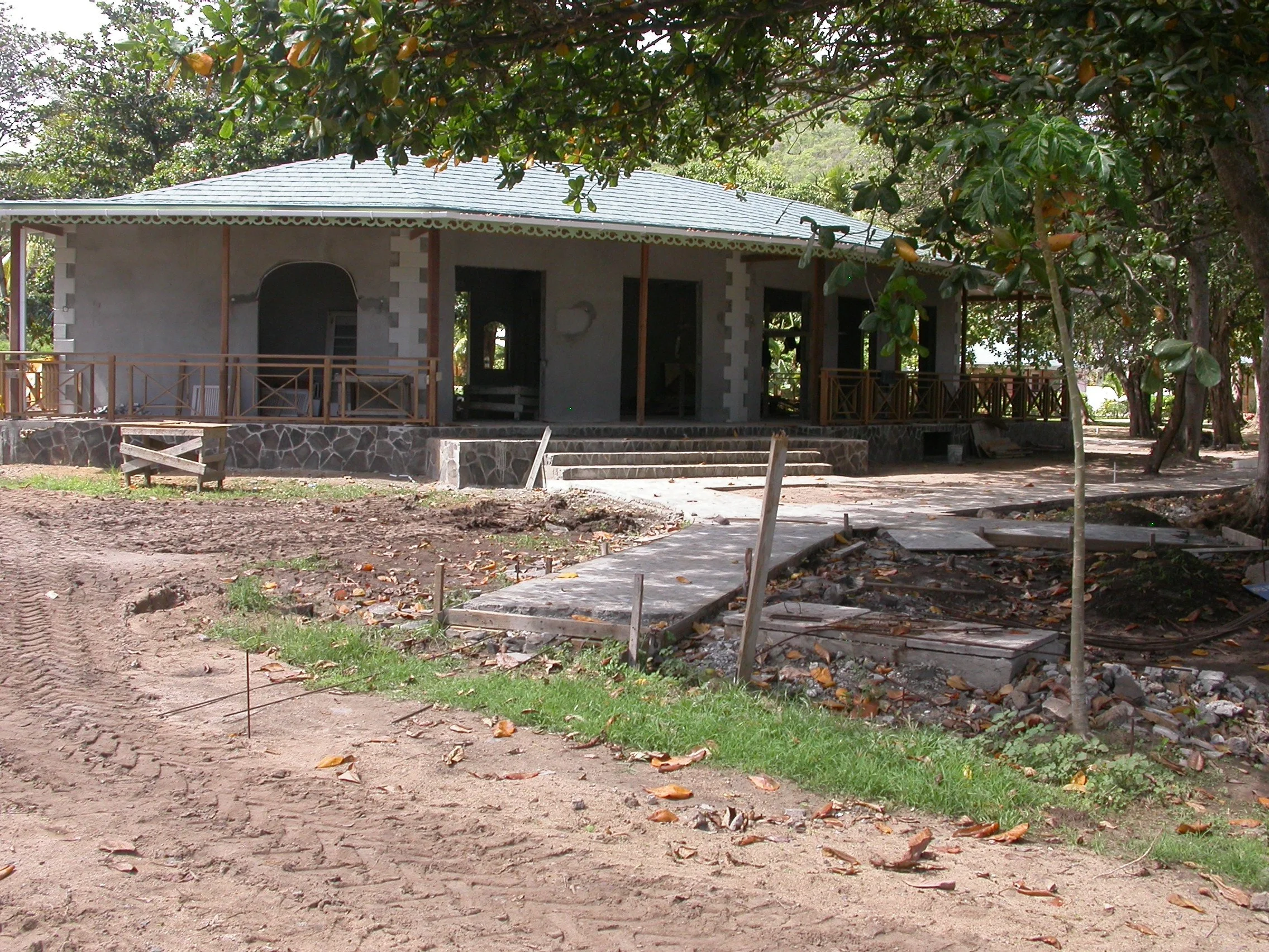 Reception Building under construction