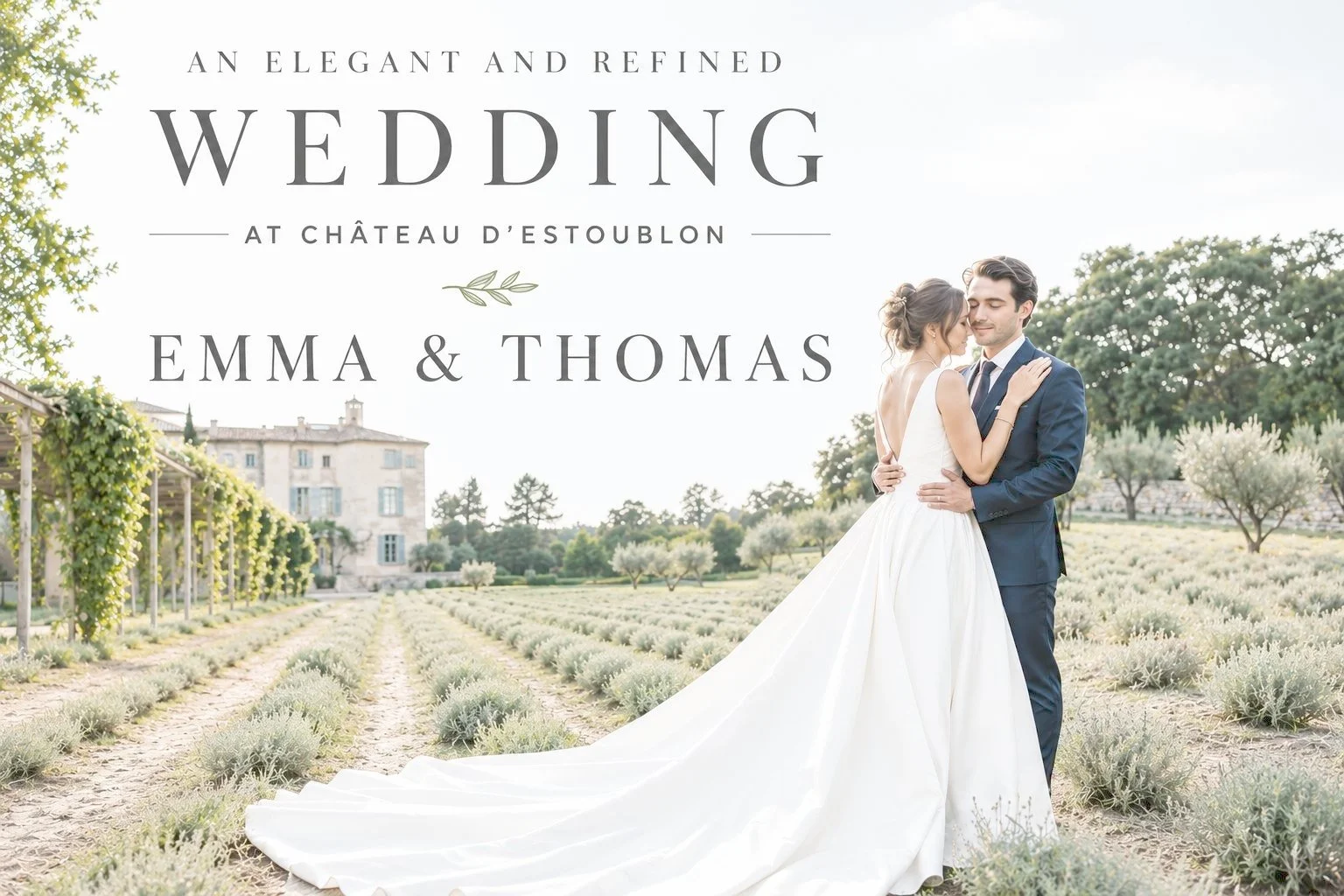 An Elegant and Refined Wedding: Emma and Thomas