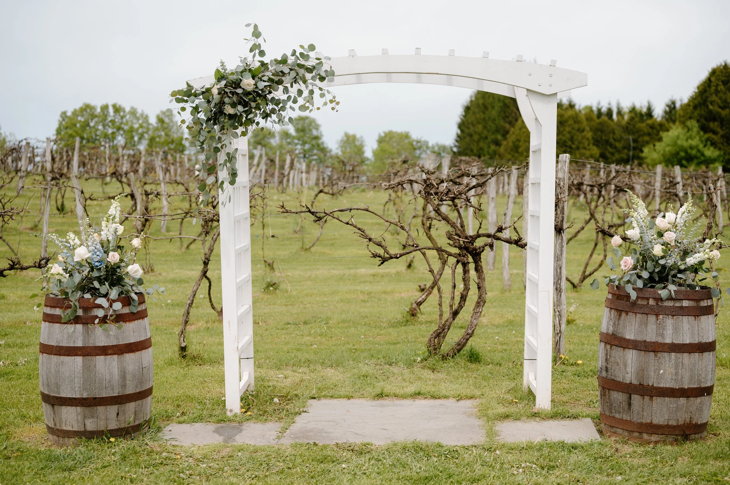 Arbor Spray + Two Altar Arrangements